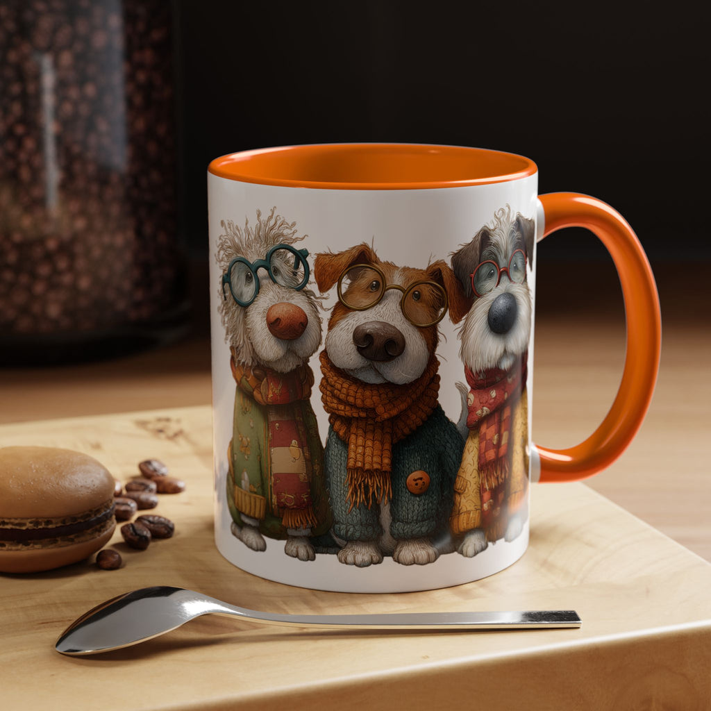 Three Cozy Dogs Mug | Accent Coffee Mug