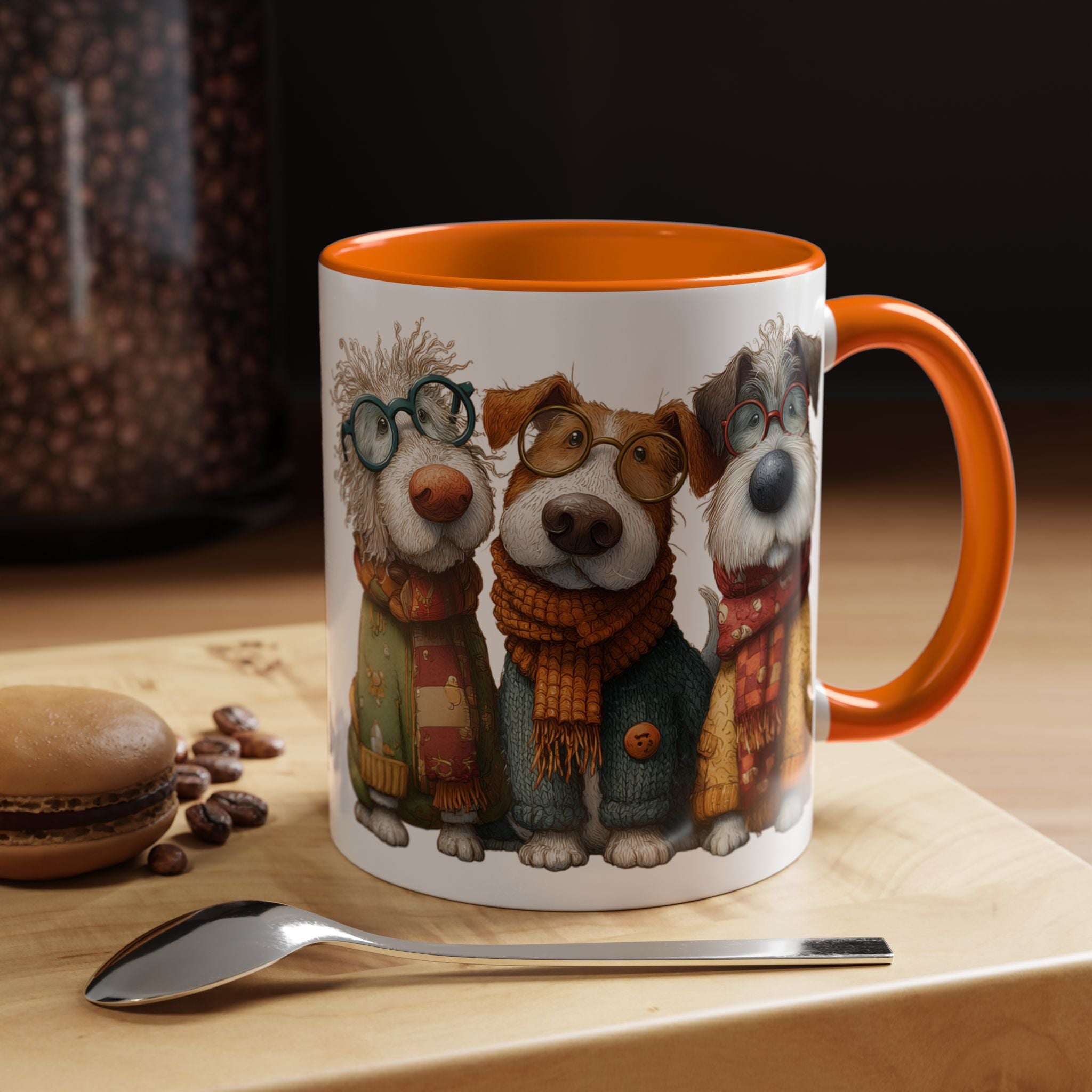 Three Cozy Dogs Mug | Accent Coffee Mug