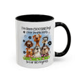 Choosing Dogs Over People Mug | Funny Cute Cartoon Dogs, 11oz 15oz Accent Coffee Mug