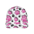 3D Sparkly Pet Paws Inflated Tumbler Wrap, Puffy Pink Glitter Dog Mom Sublimation Design, Dog Lover Cap