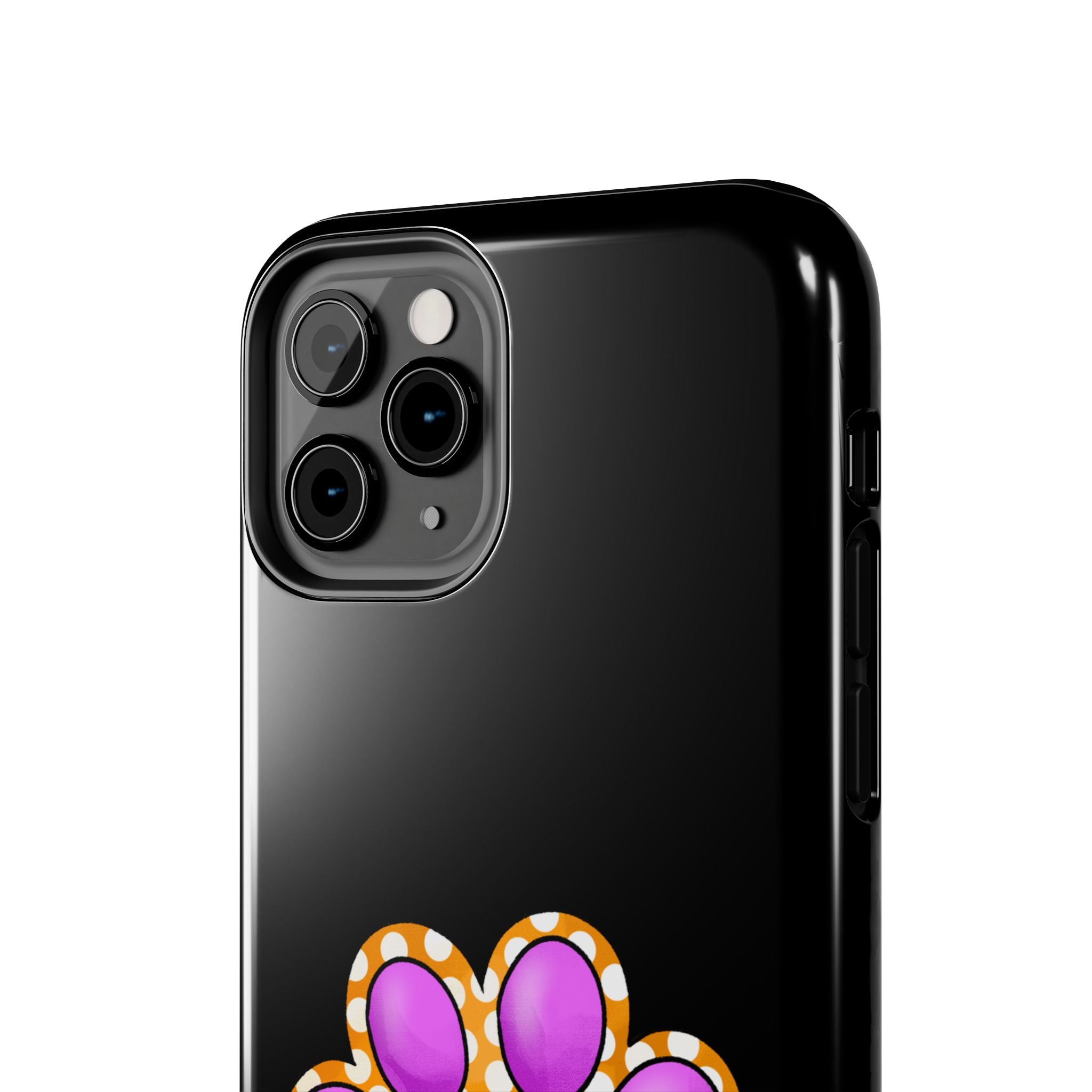 Purple Paw Print Phone Case | Cute Pet Paw iPhone Cover