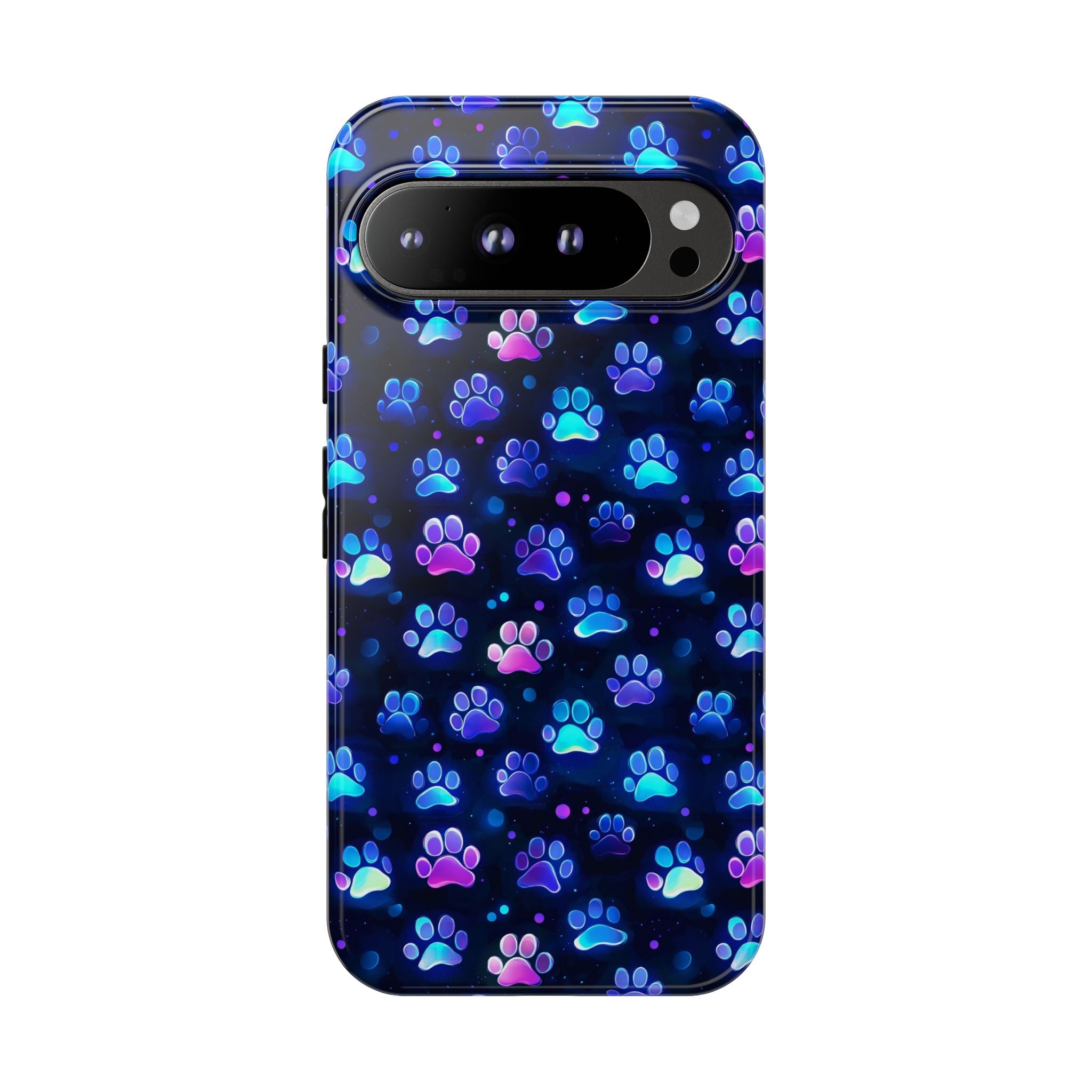 Neon Paw Print Phone Case | Tough Case