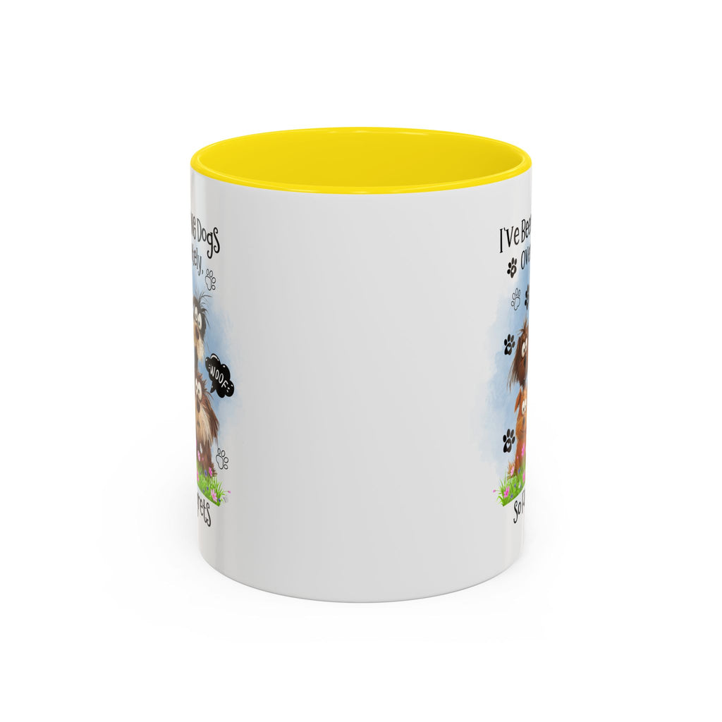 Choosing Dogs Over People Mug | Funny Cute Cartoon Dogs, 11oz 15oz Accent Coffee Mug