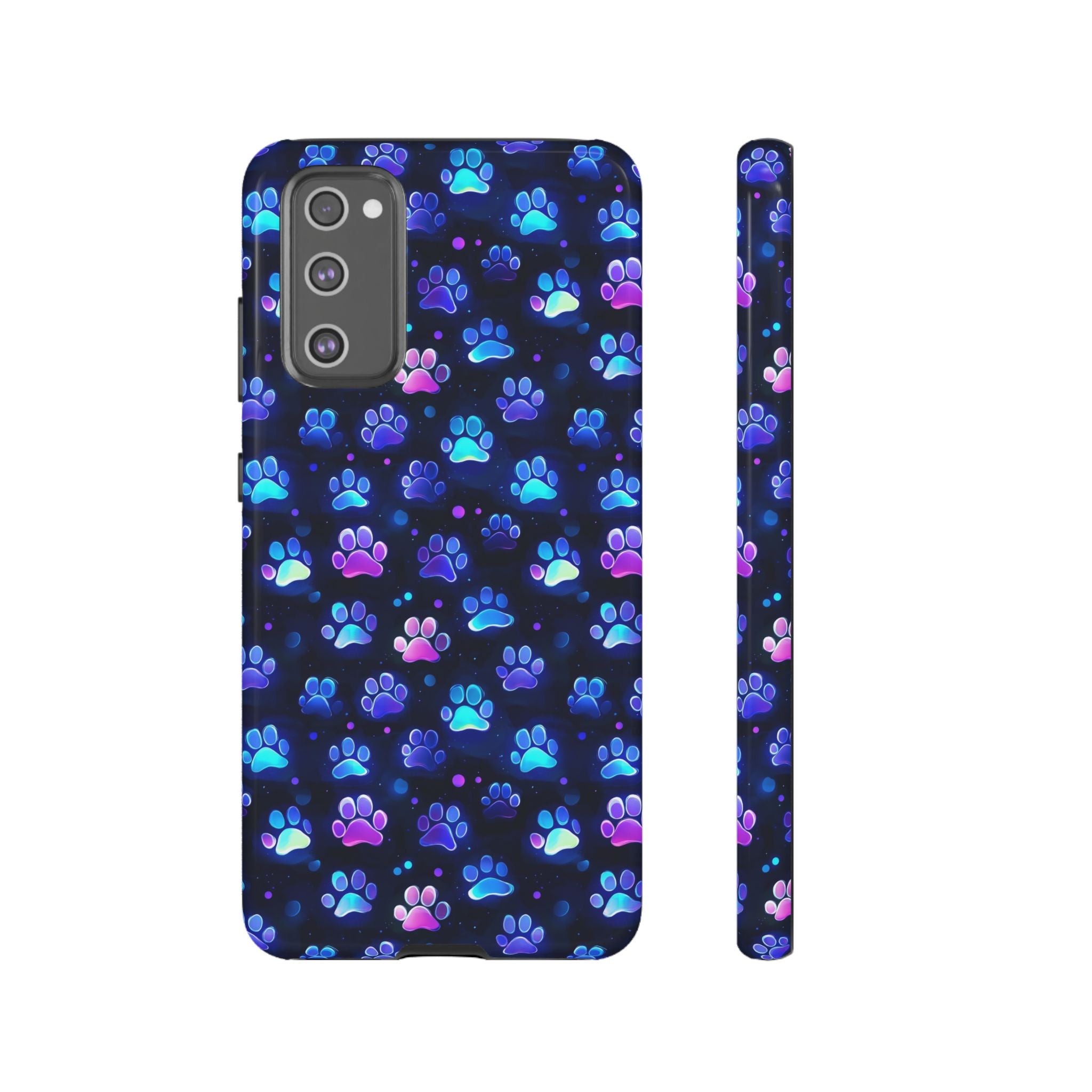 Neon Paw Print Phone Case | Tough Case