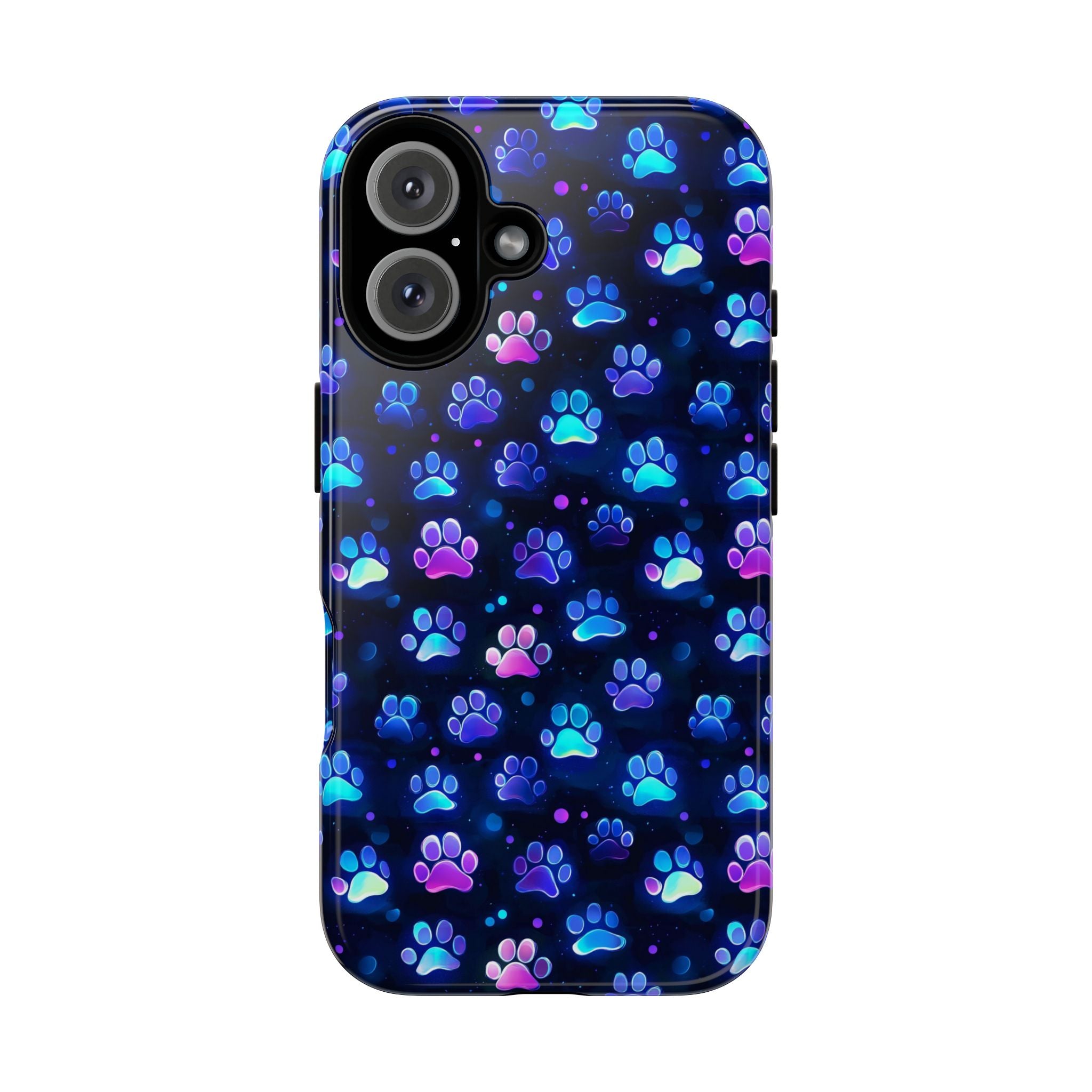 Neon Paw Print Phone Case | Tough Case