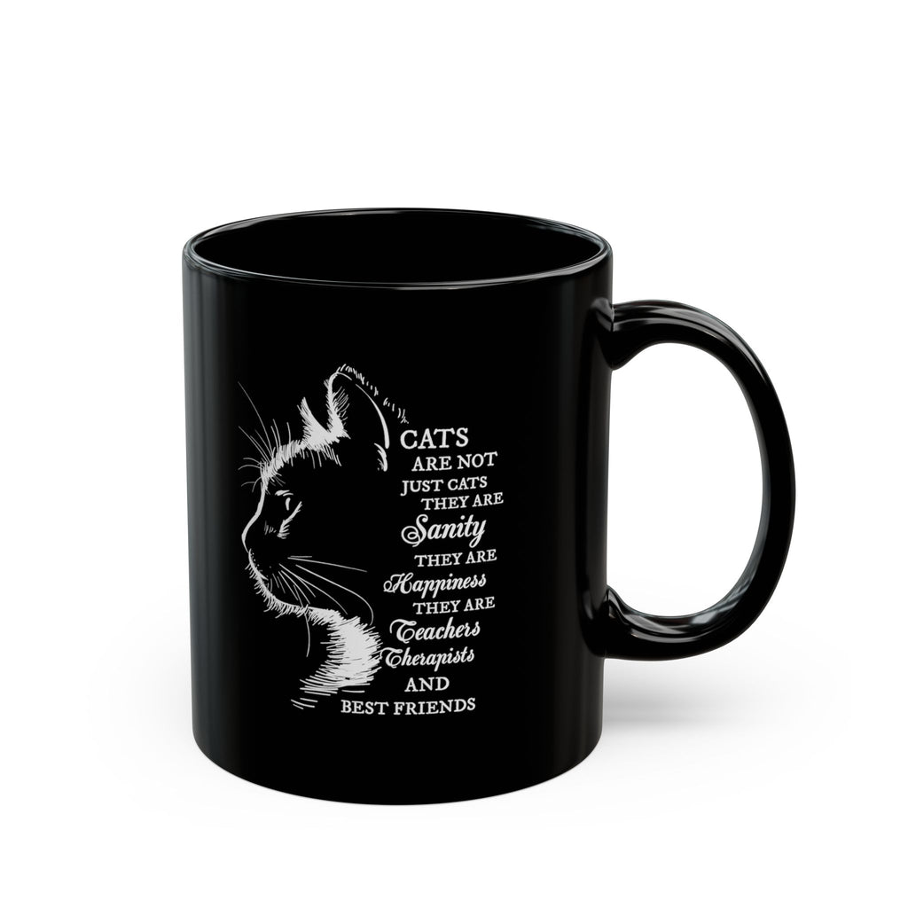 Cats Are Not Just Cats mug | Black Cat Silhouette, Cat Lovers Coffee Mug