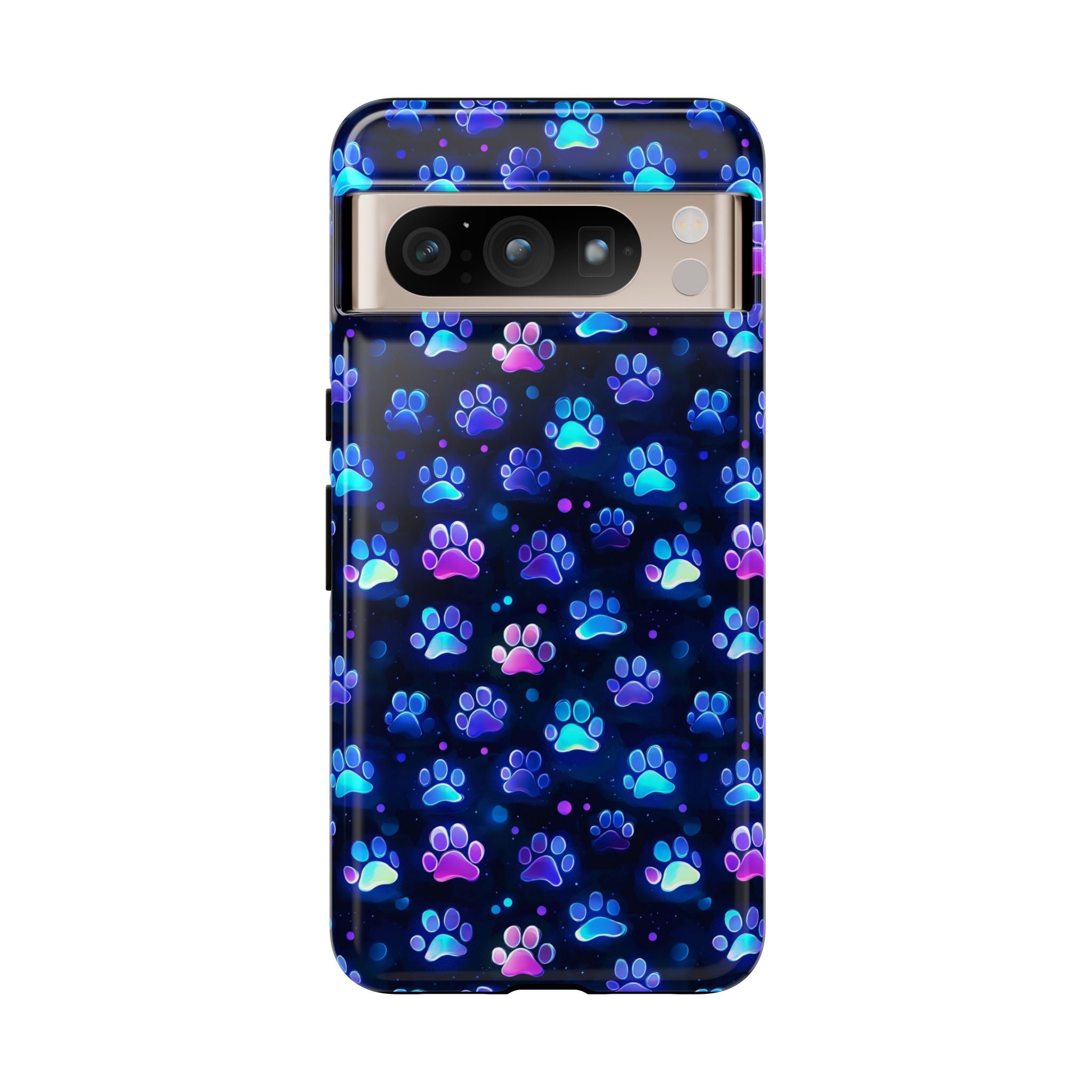 Neon Paw Print Phone Case | Tough Case