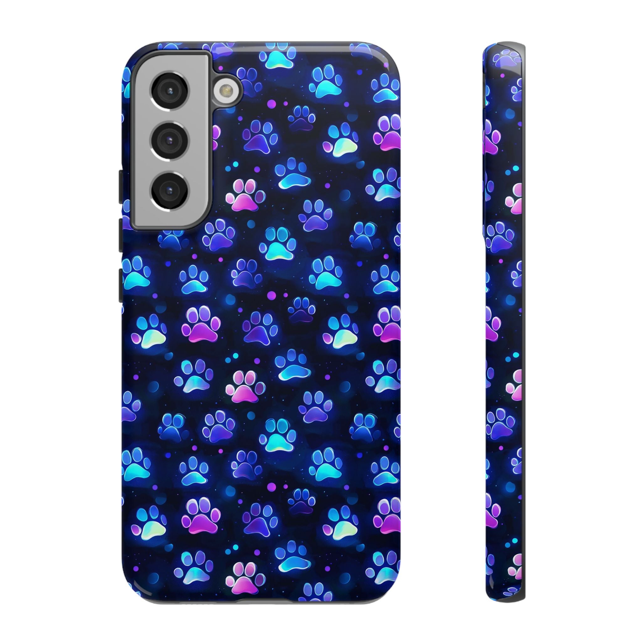 Neon Paw Print Phone Case | Tough Case