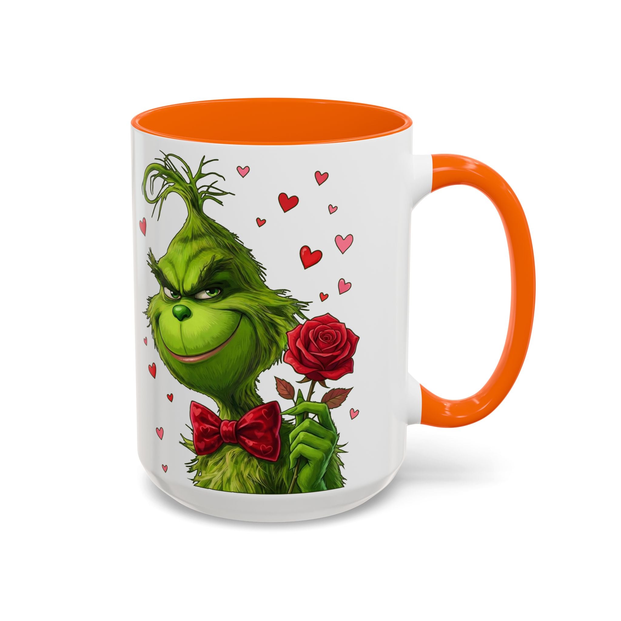 Grinch Holding Rose Mug | Accent Coffee Mug