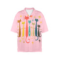 Retro Kats 1950s 1960s  Women's All Over Print Shirt （Made in USA - Ships to USA Only）Free Shipping