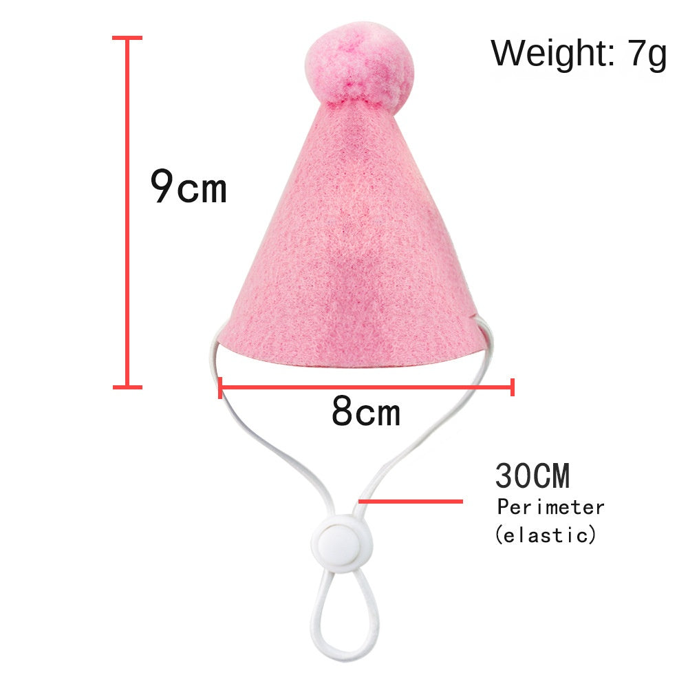 Pet birthday drool scarf cat bib scarf dog cat hat