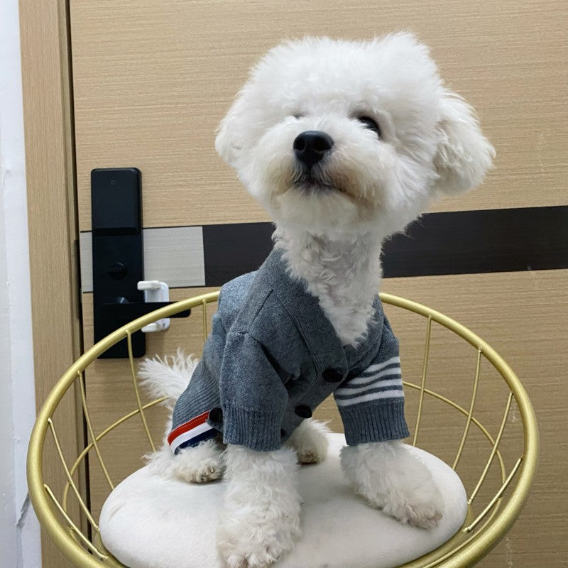 Wholesale Cross-border Pet Knit Cardigan - Bear Design (For Dogs & Cats)