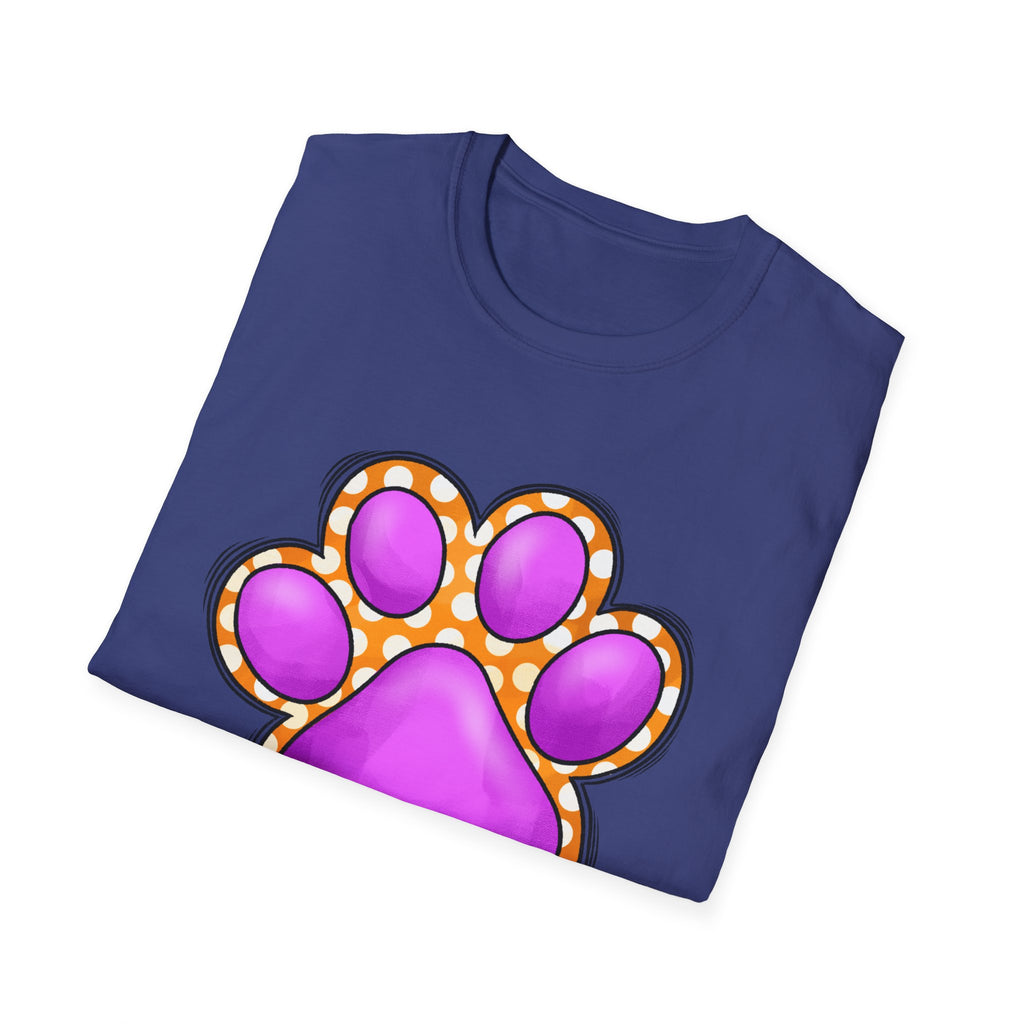 Pink Paw Print T-Shirt | Cute Animal Paw Graphic Tee