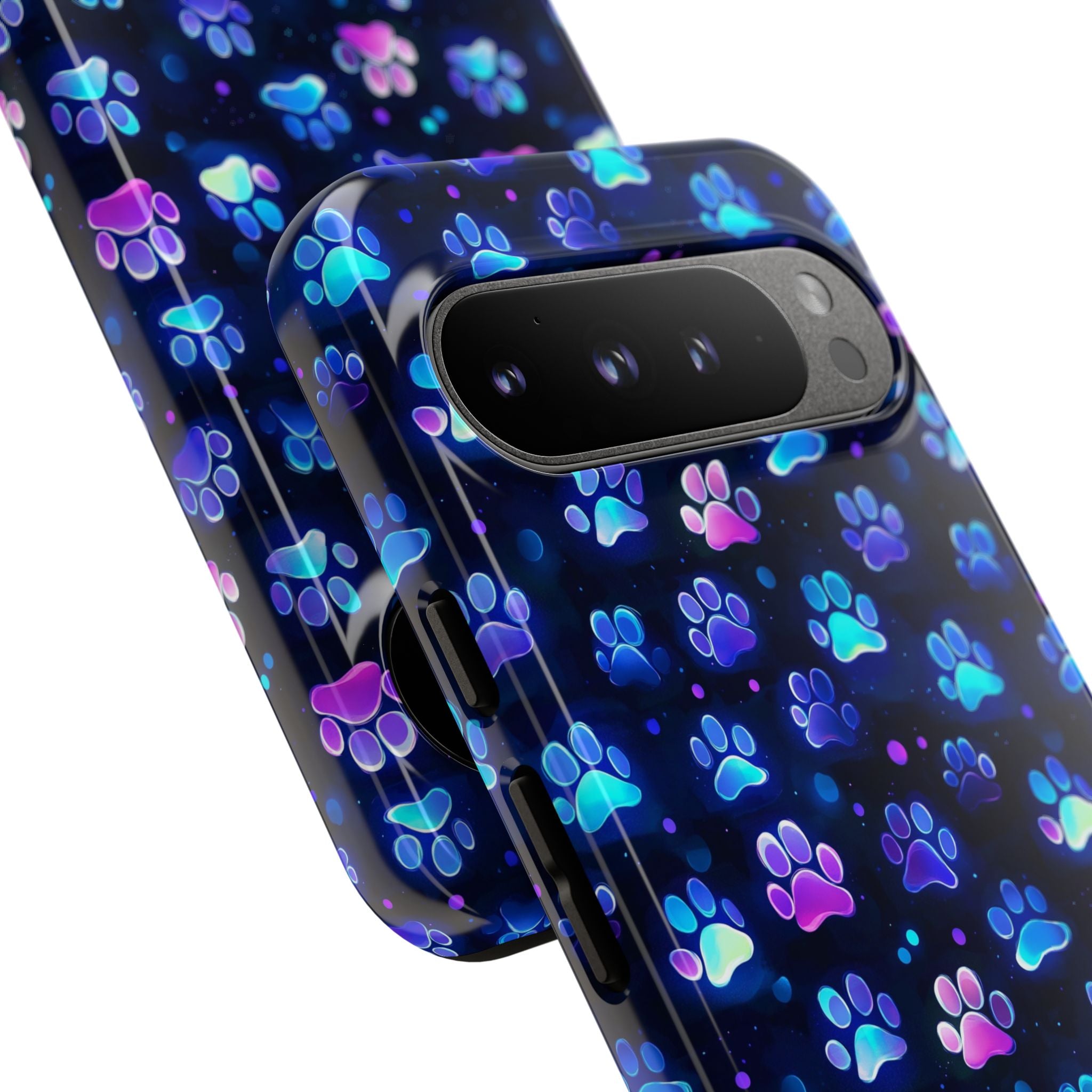 Neon Paw Print Phone Case | Tough Case