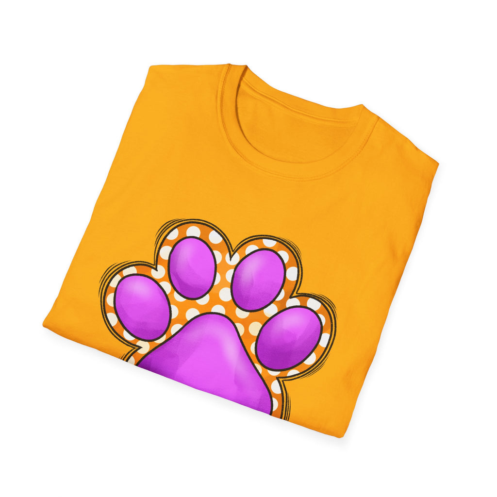 Pink Paw Print T-Shirt | Cute Animal Paw Graphic Tee