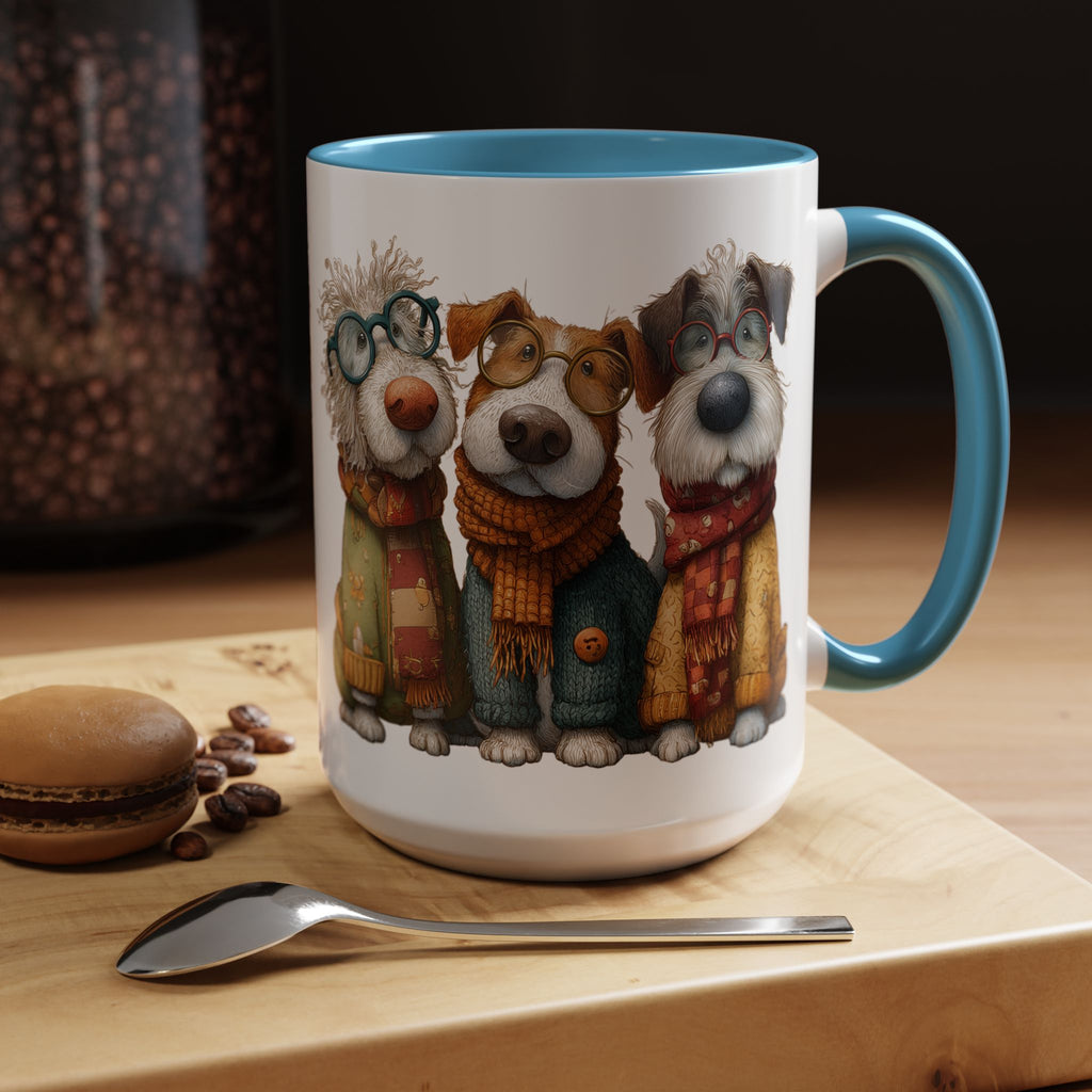 Three Cozy Dogs Mug | Accent Coffee Mug