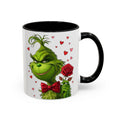 Grinch Holding Rose Mug | Accent Coffee Mug