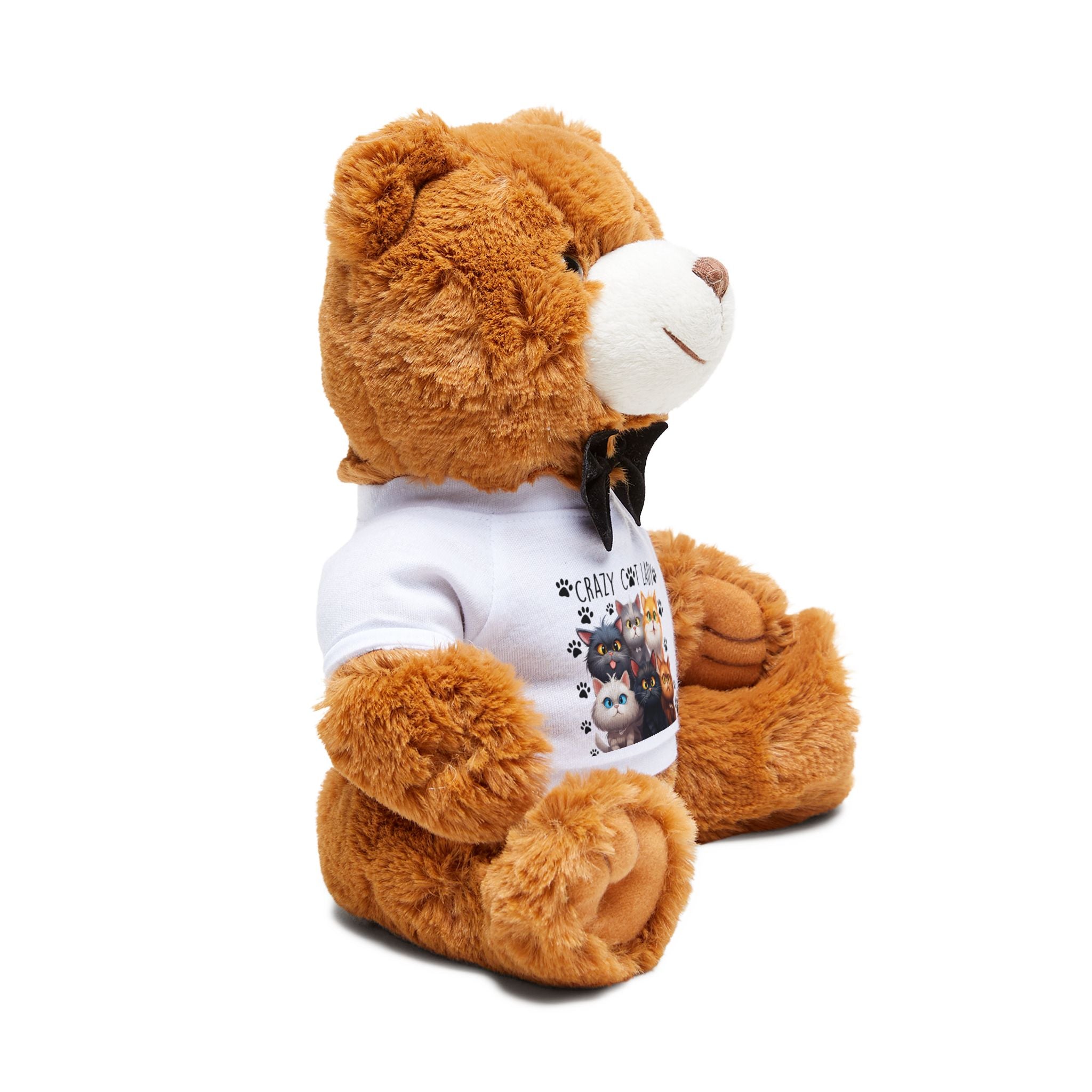 Crazy Cat Lady Kitty Crew graphic Teddy Bear