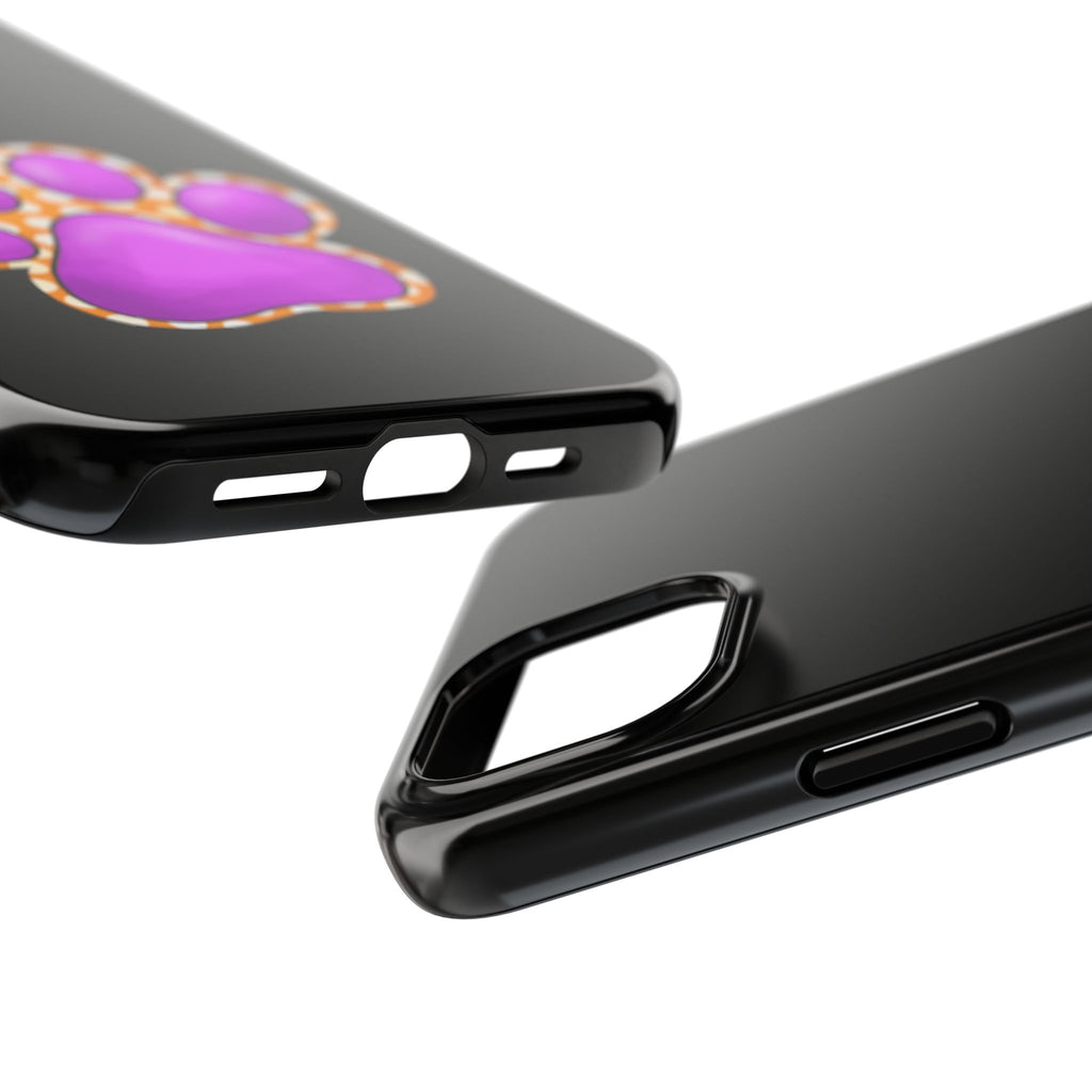 Purple Paw Print Phone Case | Cute Pet Paw iPhone Cover