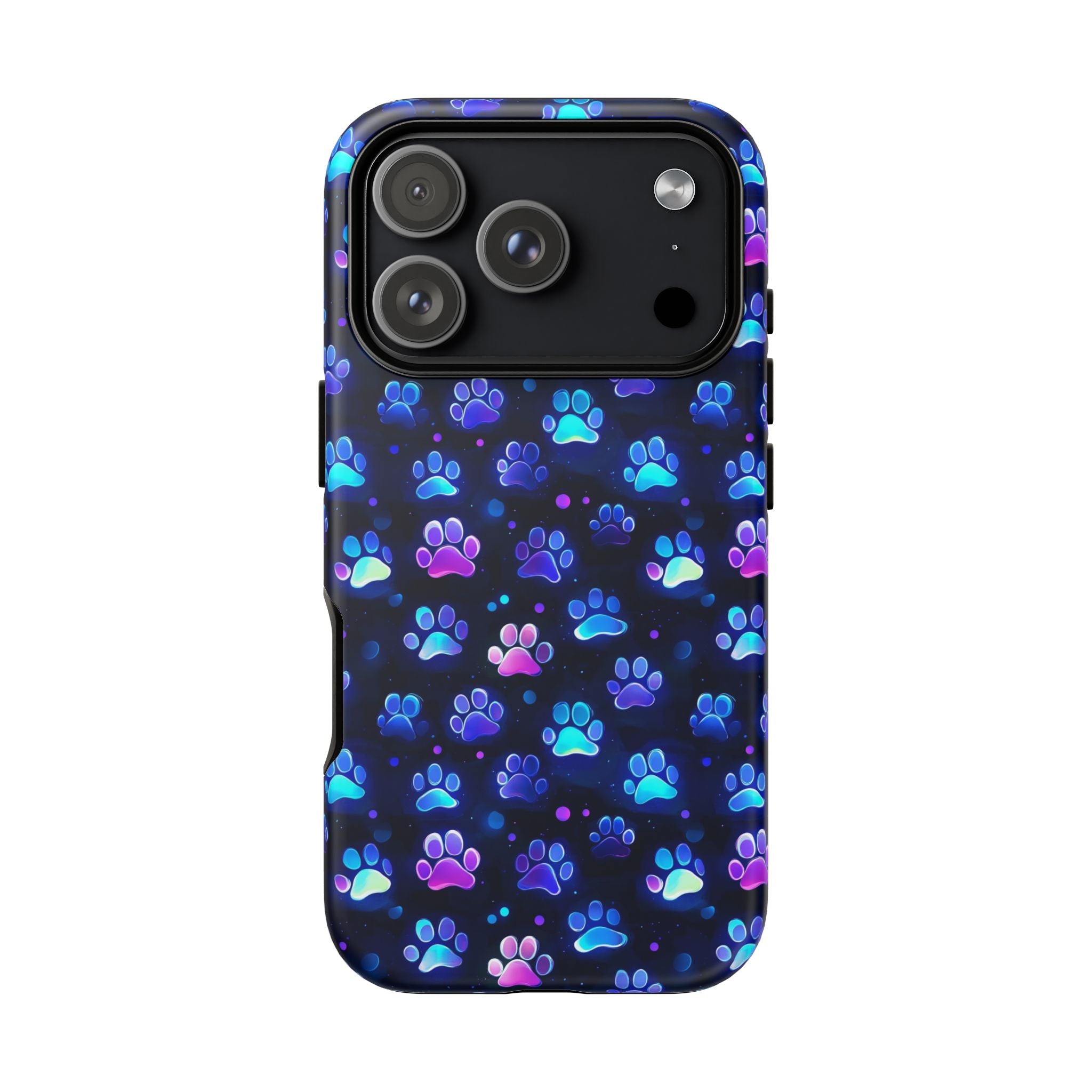 Neon Paw Print Phone Case | Tough Case