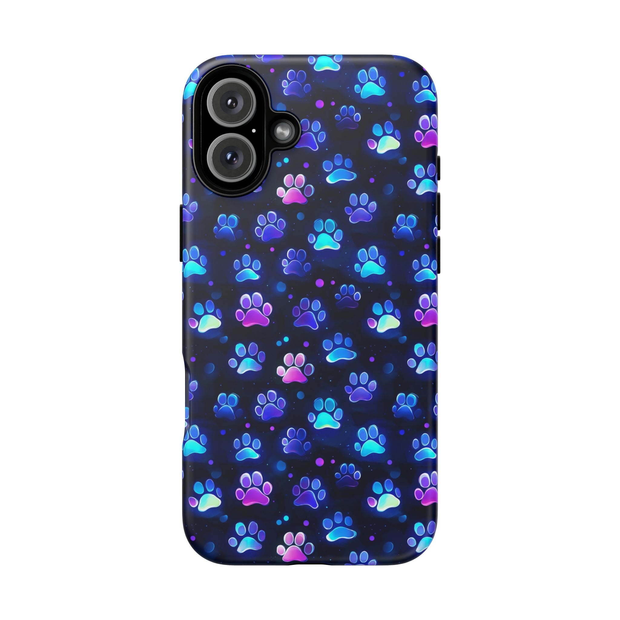 Neon Paw Print Phone Case | Tough Case