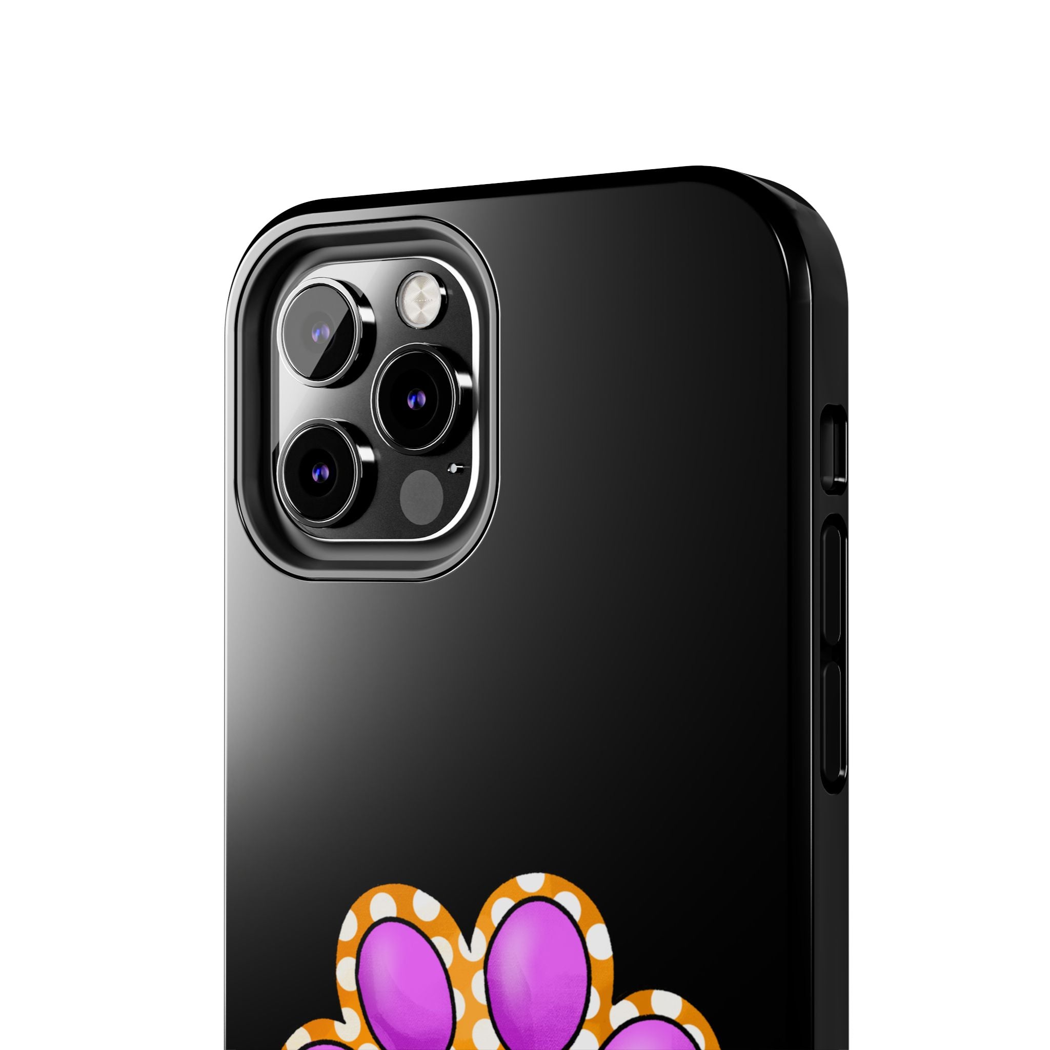 Purple Paw Print Phone Case | Cute Pet Paw iPhone Cover