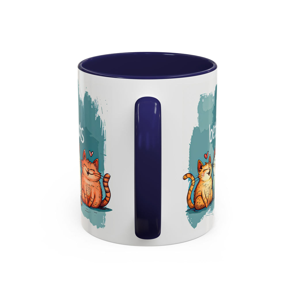 Life Is Better With Cats Coffee Mug | Accent Two-Tone Mug