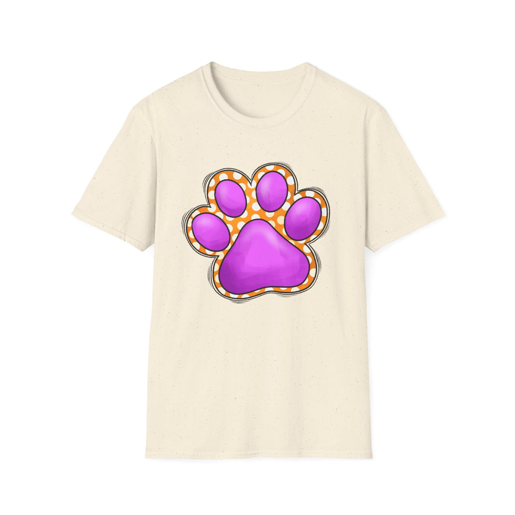 Pink Paw Print T-Shirt | Cute Animal Paw Graphic Tee