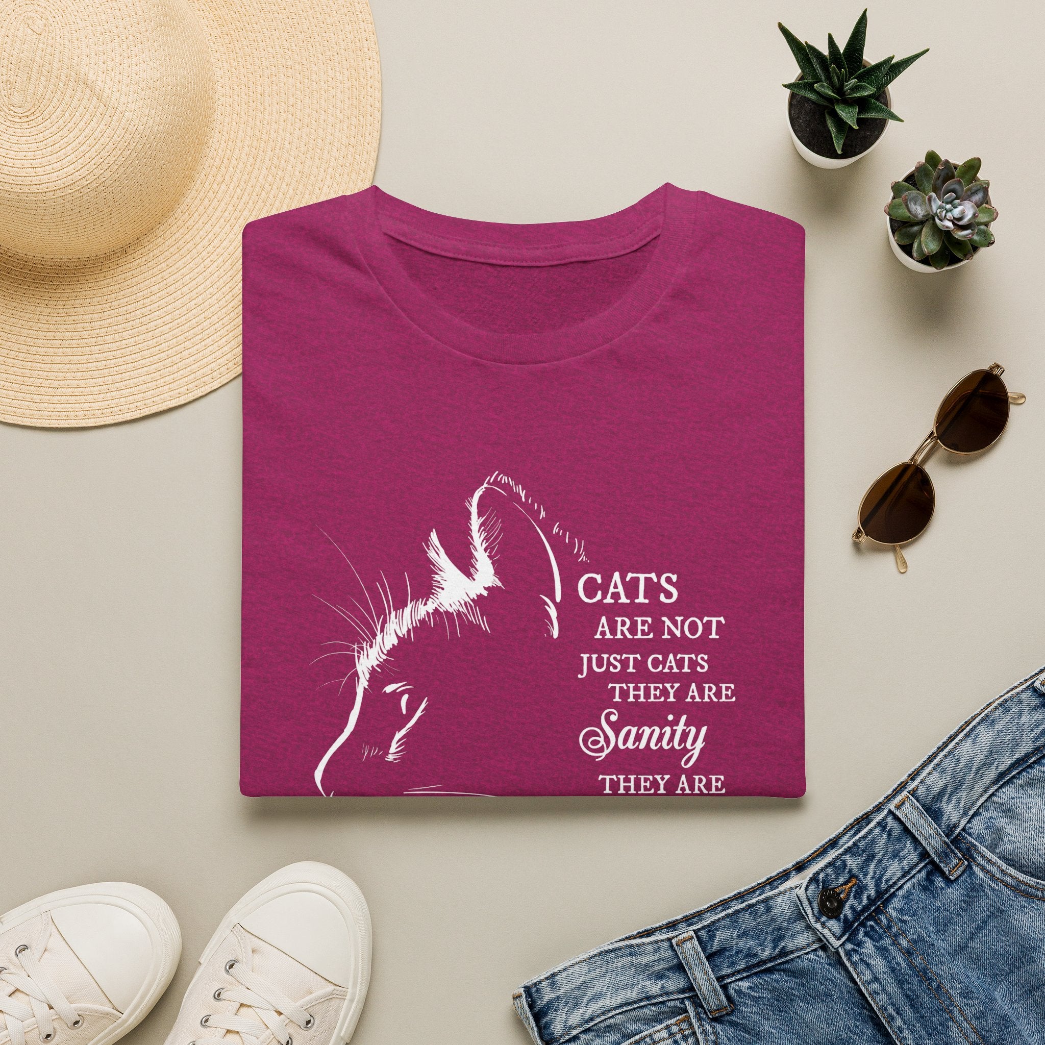 Cat Silhouette Quote T-Shirt | Cat Lovers Tee, Feline Friendship Design