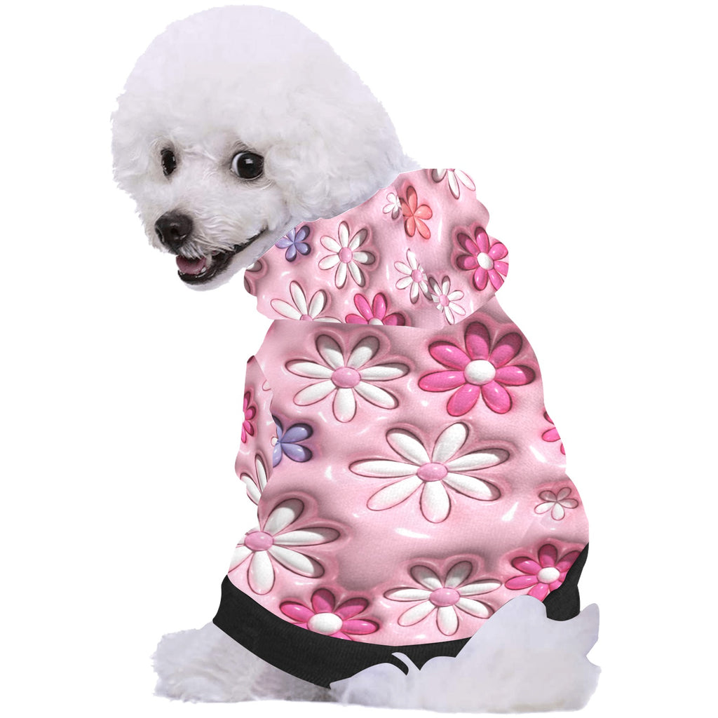 Flowers All Over Print Pet Dog Hoodie