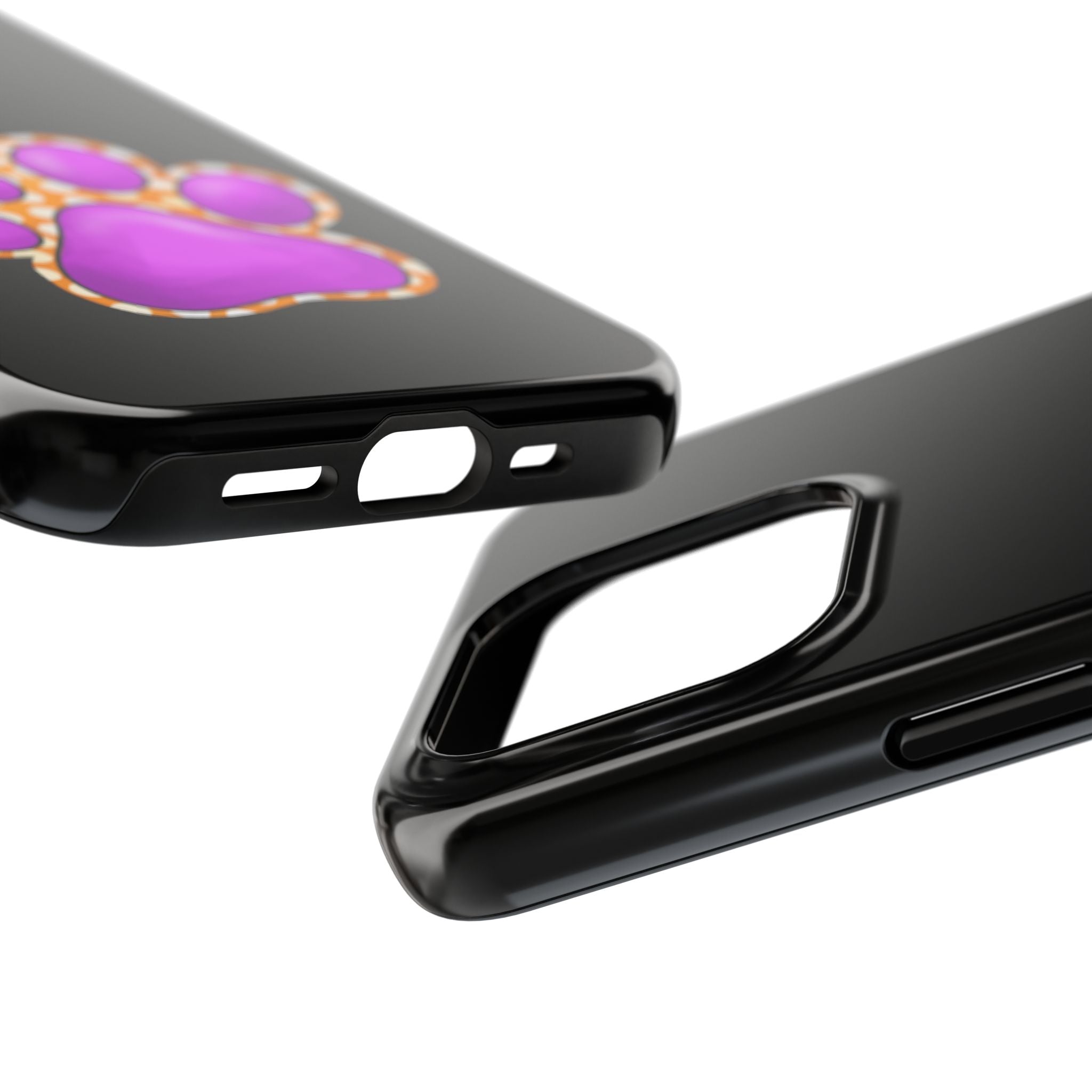 Purple Paw Print Phone Case | Cute Pet Paw iPhone Cover
