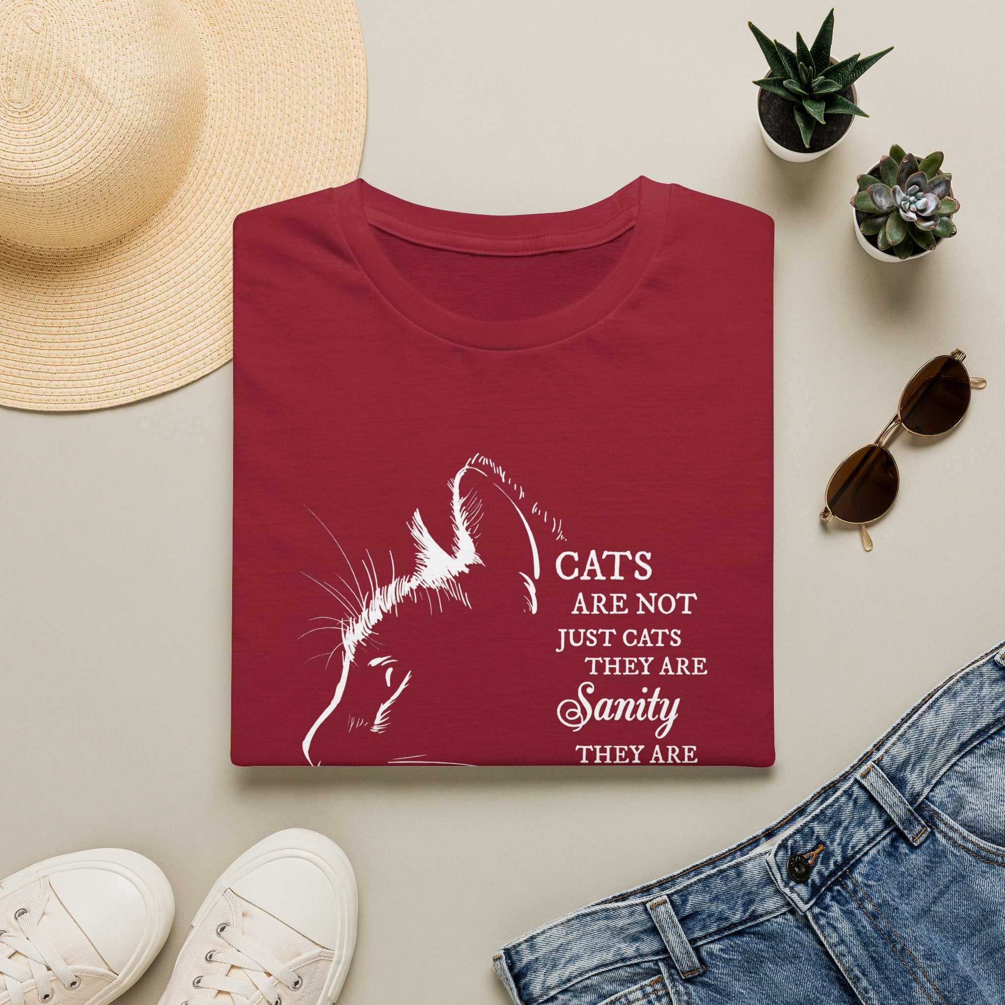 Cat Silhouette Quote T-Shirt | Cat Lovers Tee, Feline Friendship Design