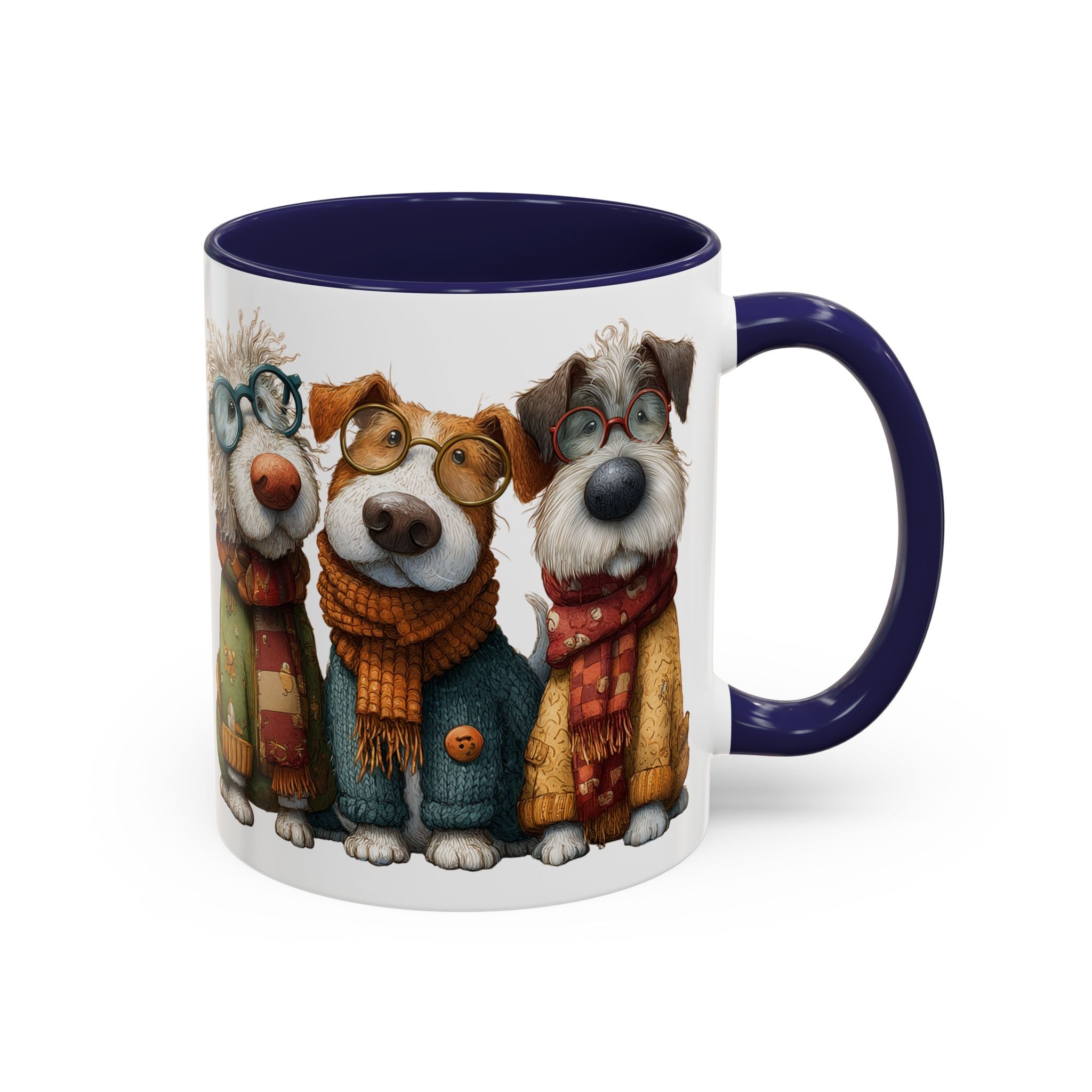 Three Cozy Dogs Mug | Accent Coffee Mug