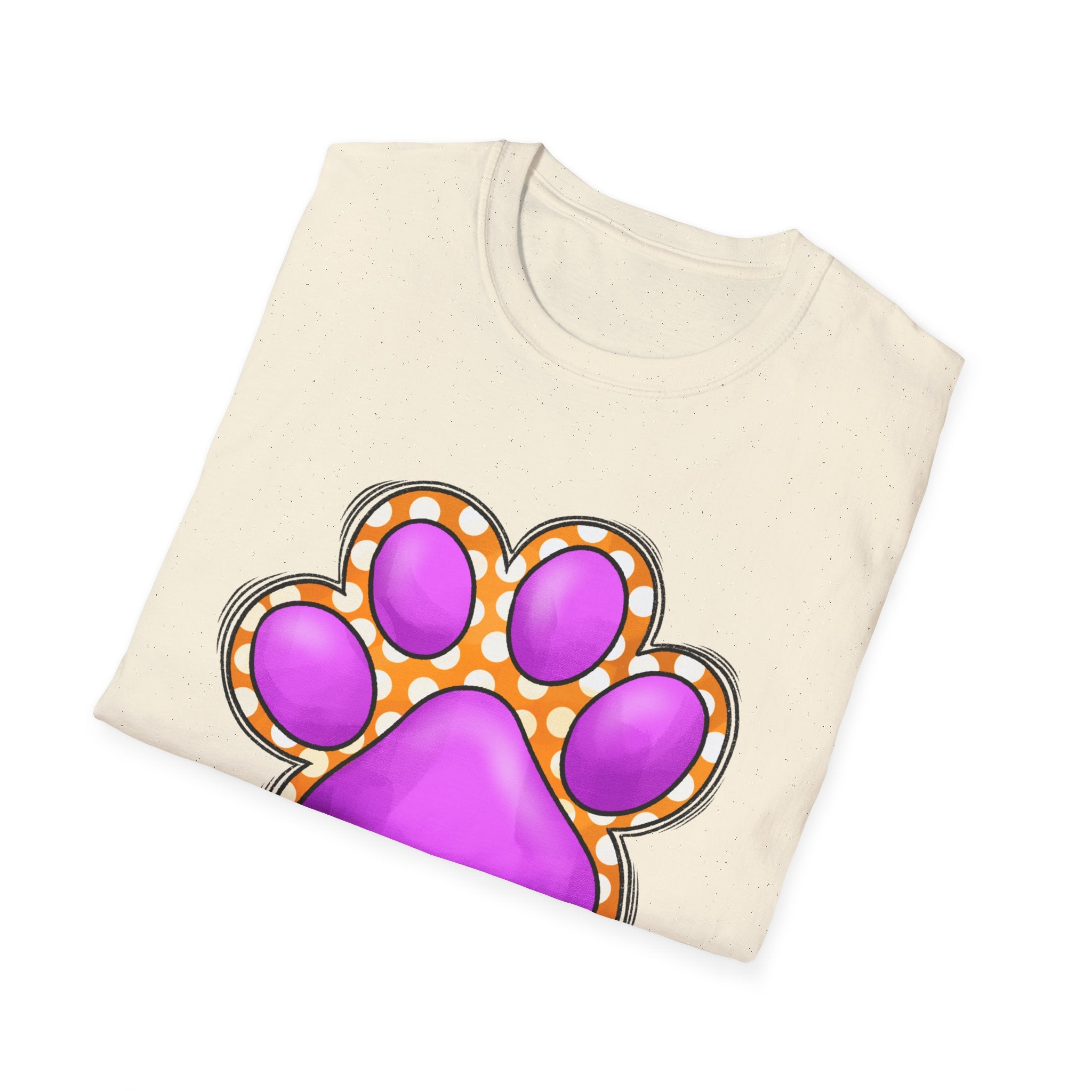 Pink Paw Print T-Shirt | Cute Animal Paw Graphic Tee