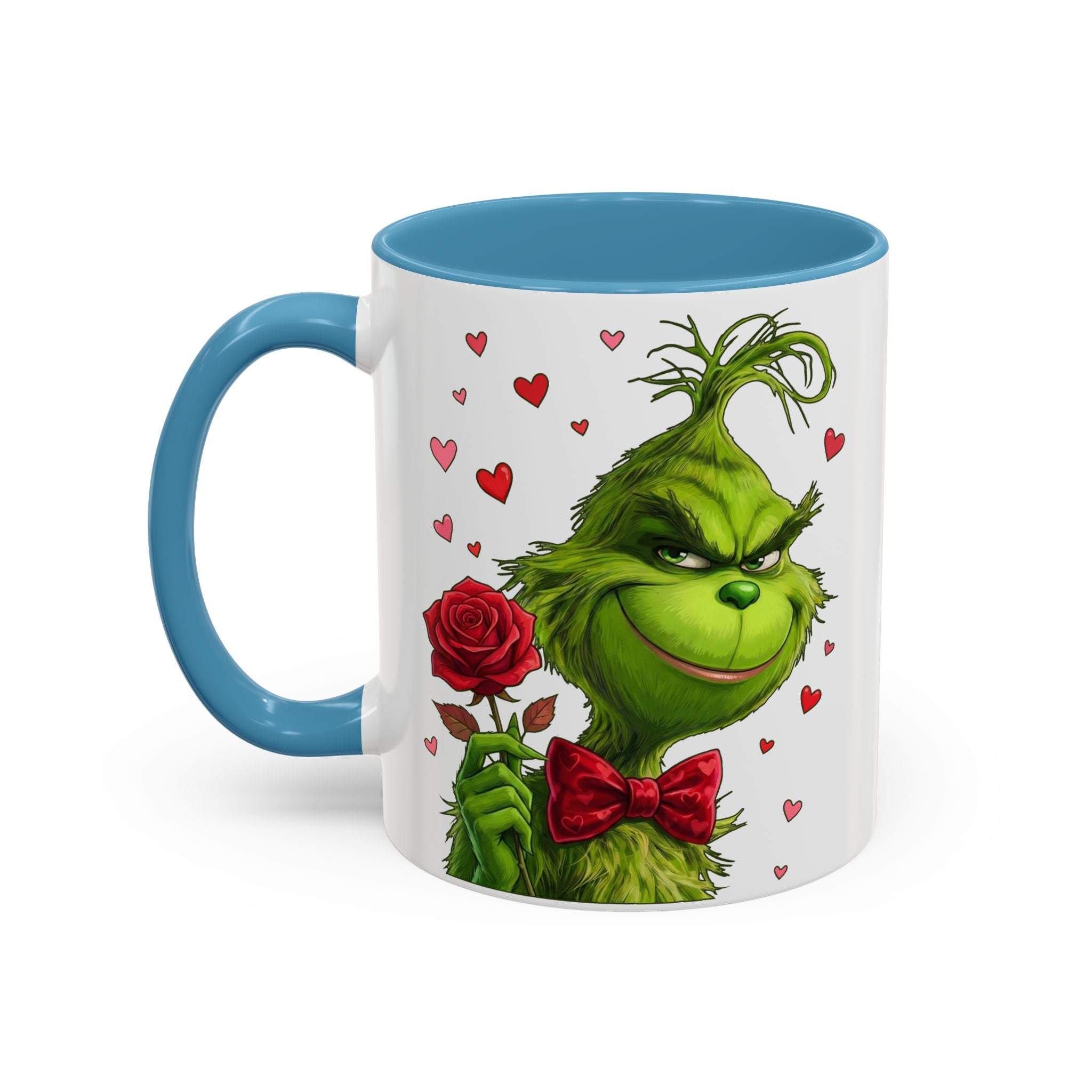 Grinch Holding Rose Mug | Accent Coffee Mug
