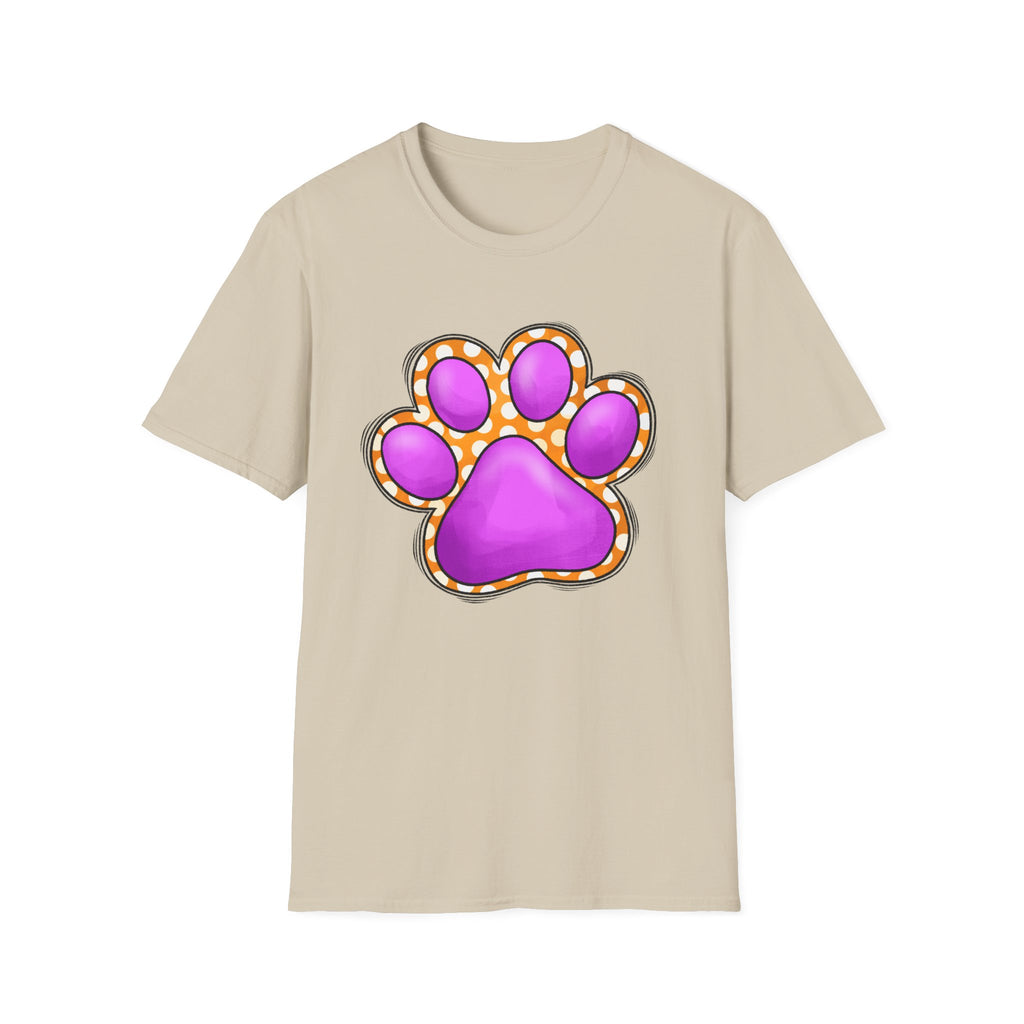 Pink Paw Print T-Shirt | Cute Animal Paw Graphic Tee