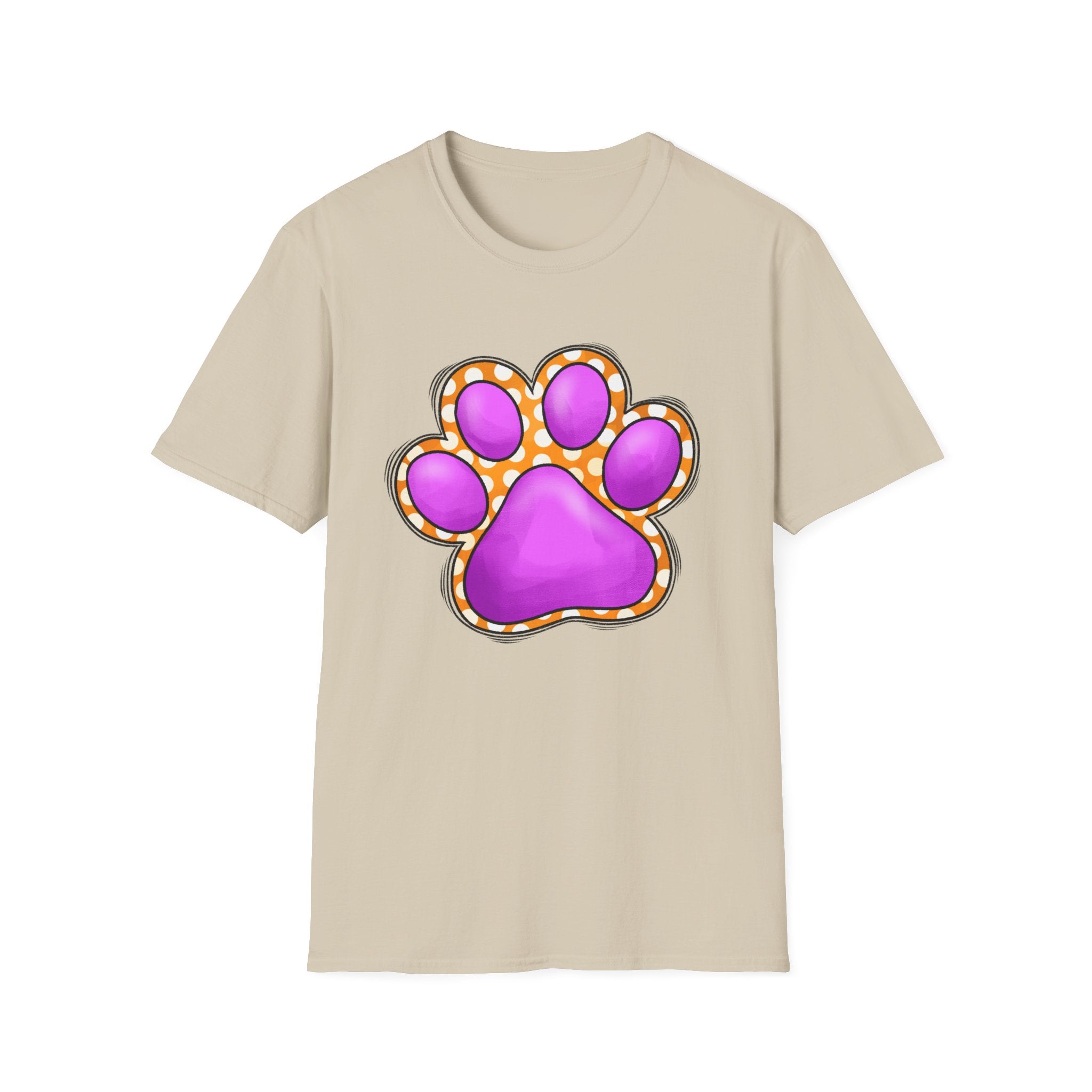 Pink Paw Print T-Shirt | Cute Animal Paw Graphic Tee