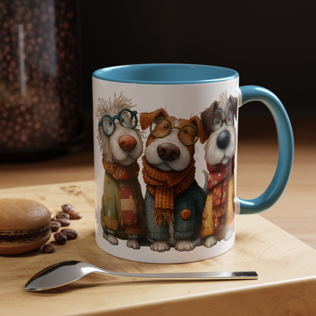 Three Cozy Dogs Mug | Accent Coffee Mug