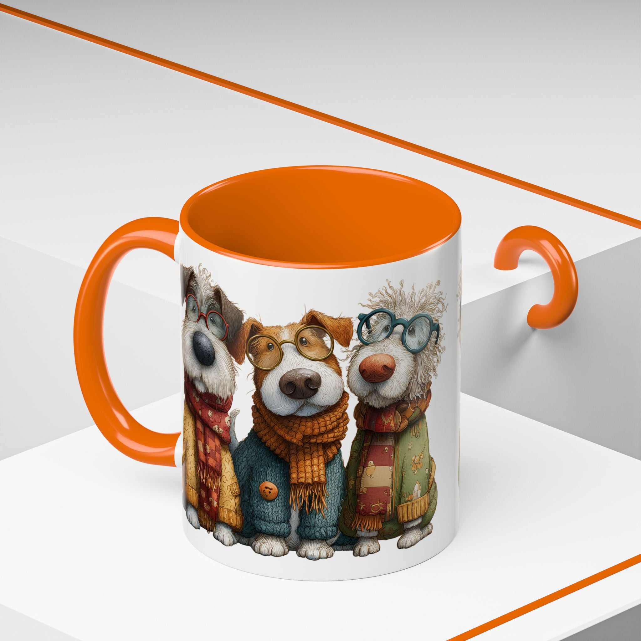 Three Cozy Dogs Mug | Accent Coffee Mug