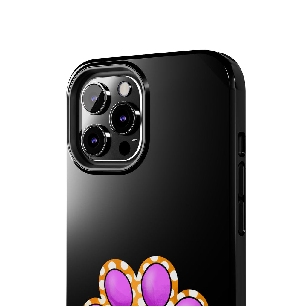 Purple Paw Print Phone Case | Cute Pet Paw iPhone Cover