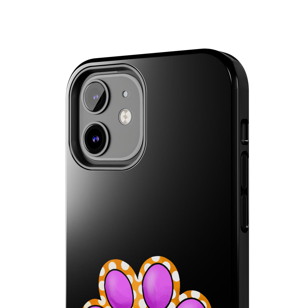 Purple Paw Print Phone Case | Cute Pet Paw iPhone Cover