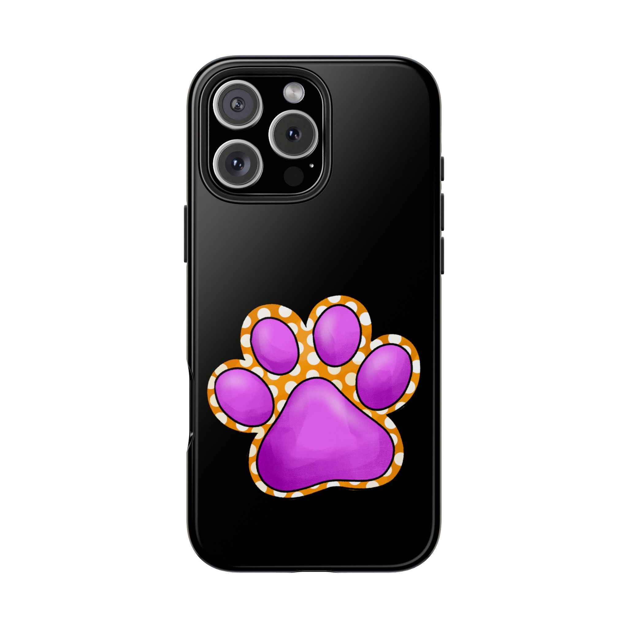 Purple Paw Print Phone Case | Cute Pet Paw iPhone Cover