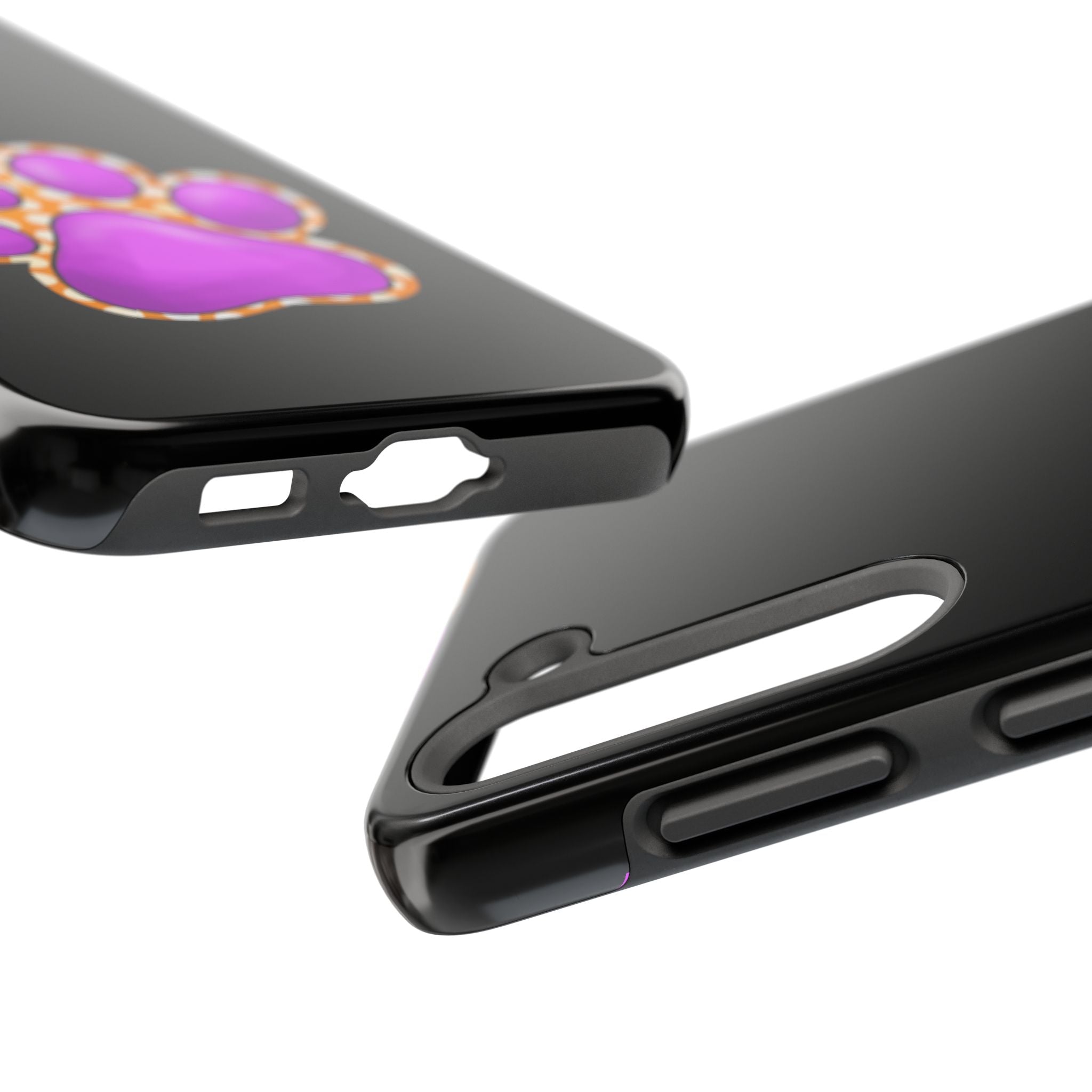 Purple Paw Print Phone Case | Cute Pet Paw iPhone Cover