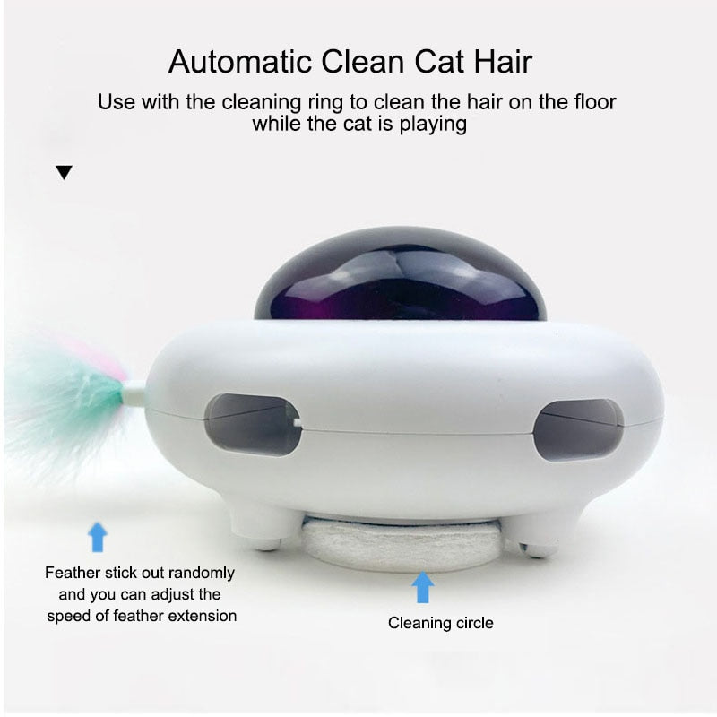 Automatic Feather Teaser Cat Toys Random Interactive Electric Crazy Toys
