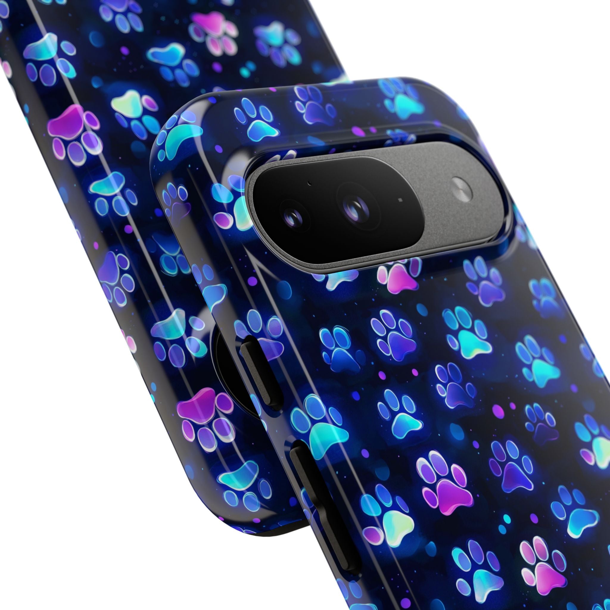 Neon Paw Print Phone Case | Tough Case