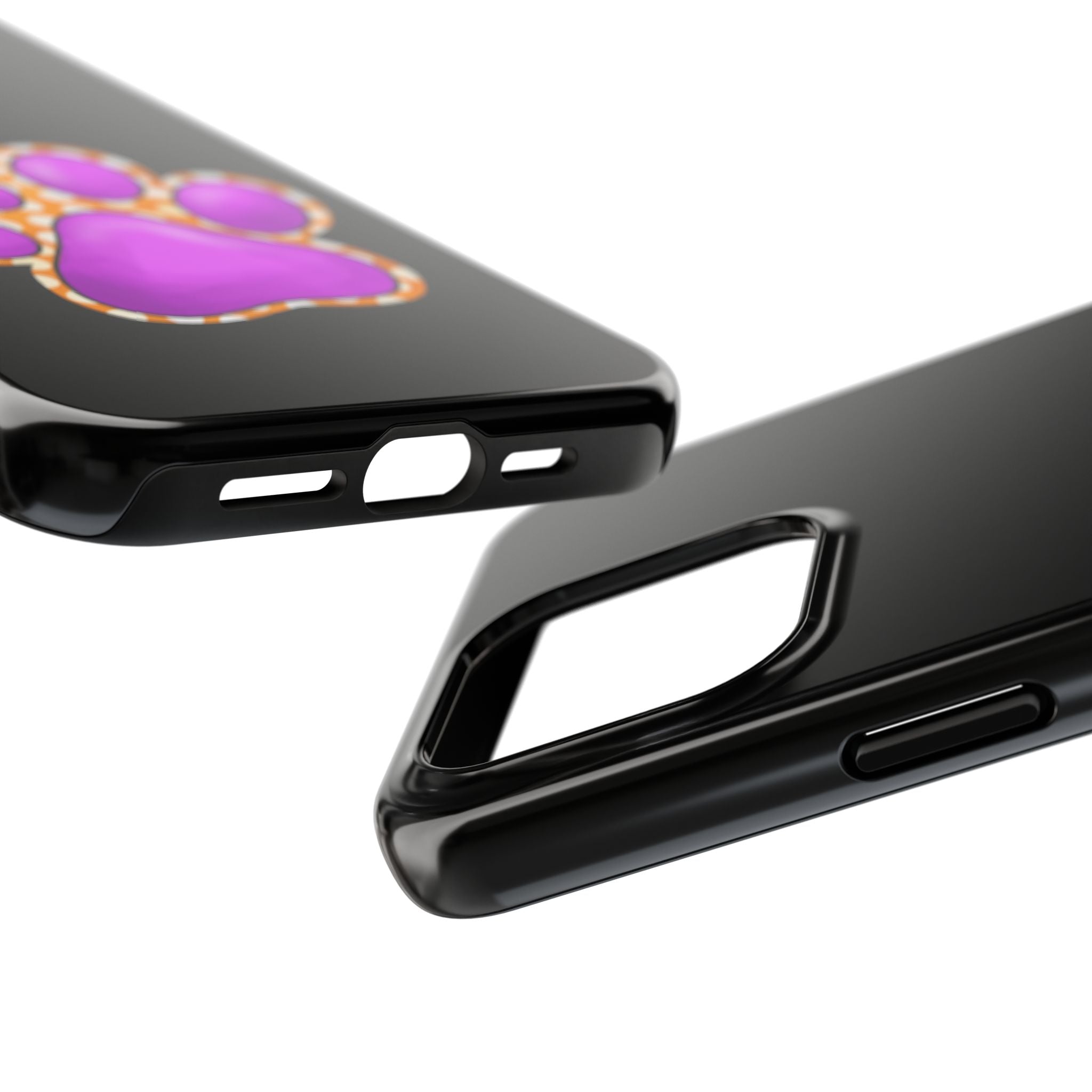 Purple Paw Print Phone Case | Cute Pet Paw iPhone Cover