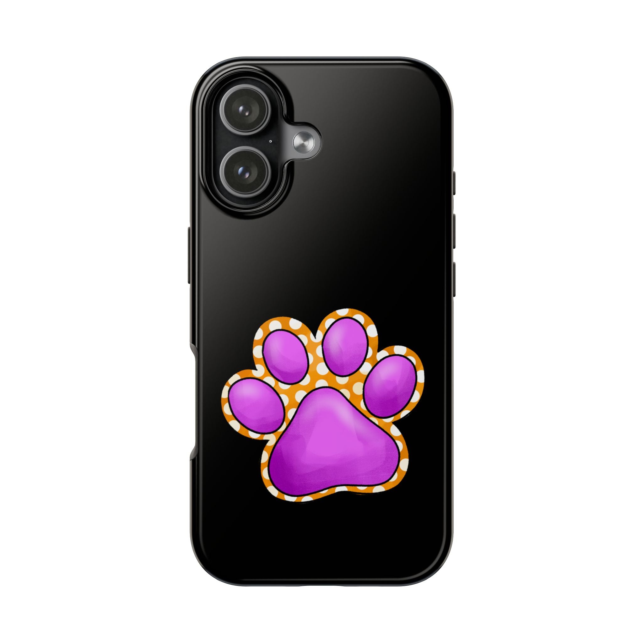 Purple Paw Print Phone Case | Cute Pet Paw iPhone Cover