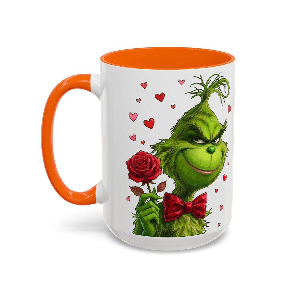 Grinch Holding Rose Mug | Accent Coffee Mug
