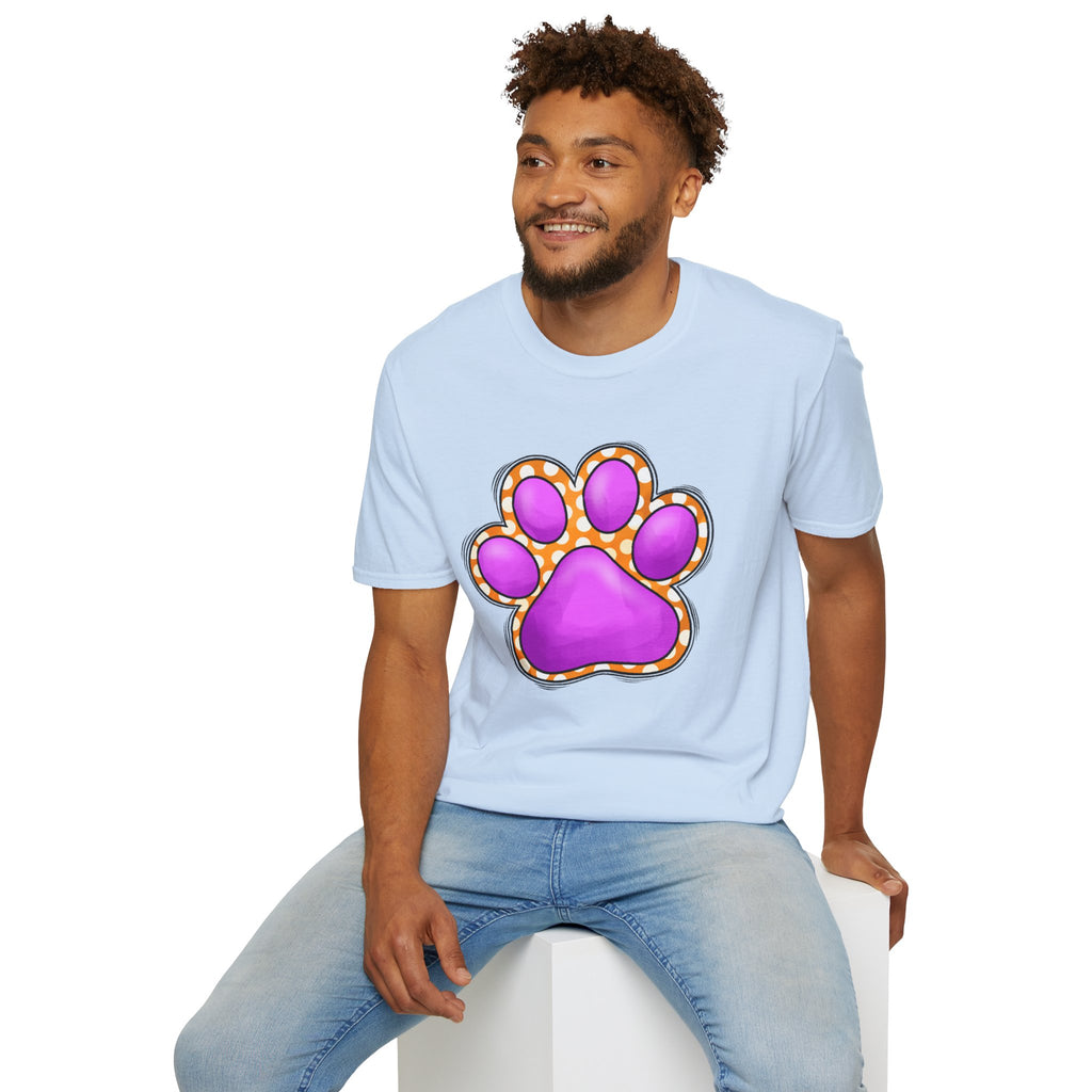 Pink Paw Print T-Shirt | Cute Animal Paw Graphic Tee