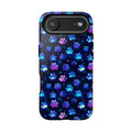 Neon Paw Print Phone Case | Tough Case